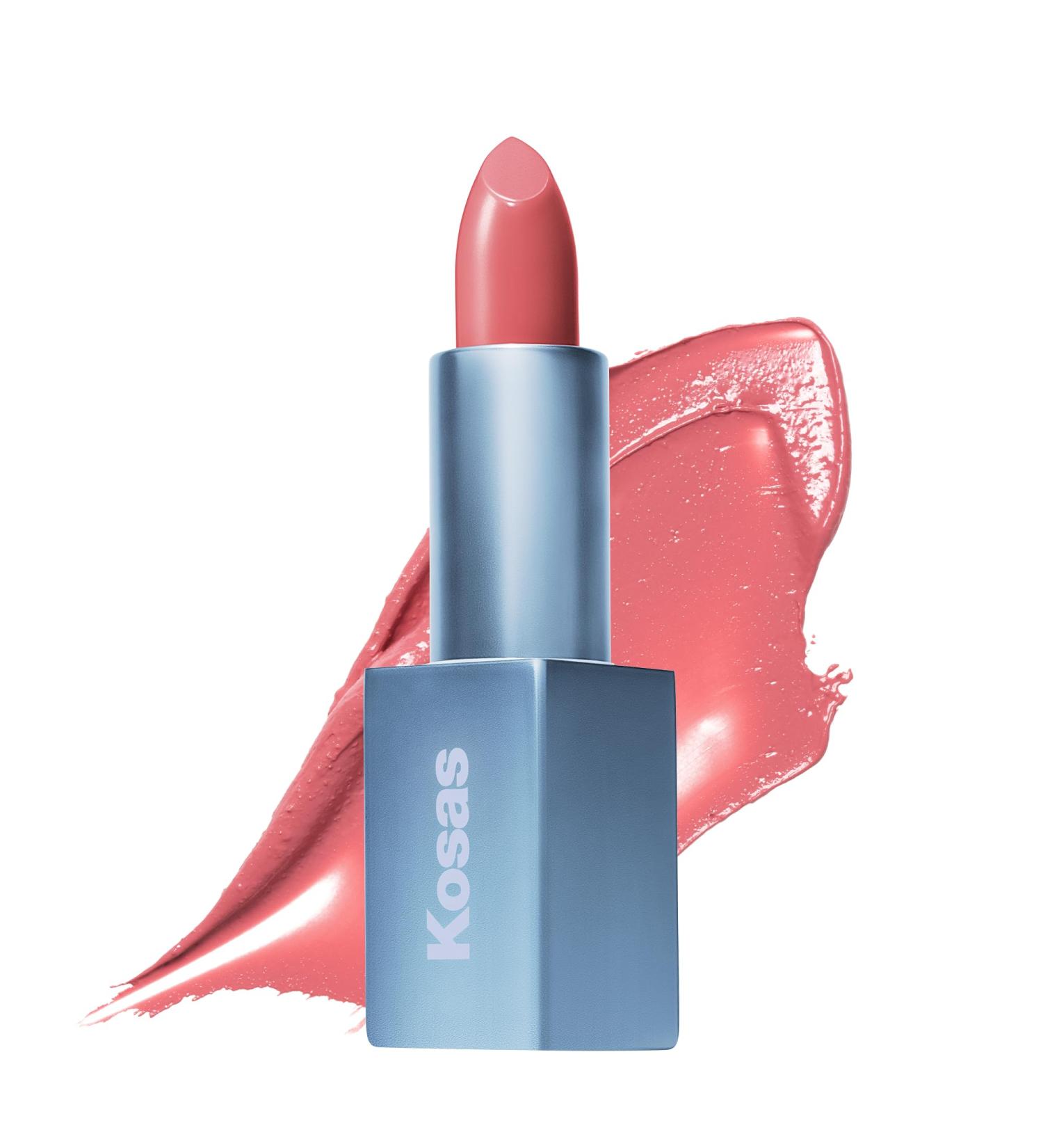 Kosas Weightless Lip Color - Nourishing Satin Lipstick with Clean Formula | High Impact & Comfy Feel - Beach House - Buy Online on SooperMarket.com