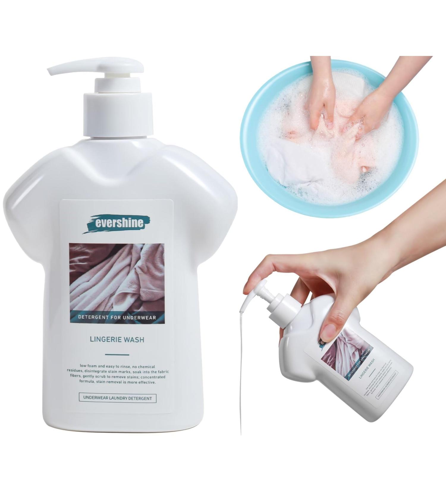 EVERSHINE Lingerie Detergent - Double Concentrated Lady Scented - Delicate Underwear Cleaner (10.14 Fl Oz Lily Of The Valley) - Gentle & Effective Cleaning for Delicates - Buy Online on SooperMarket.com