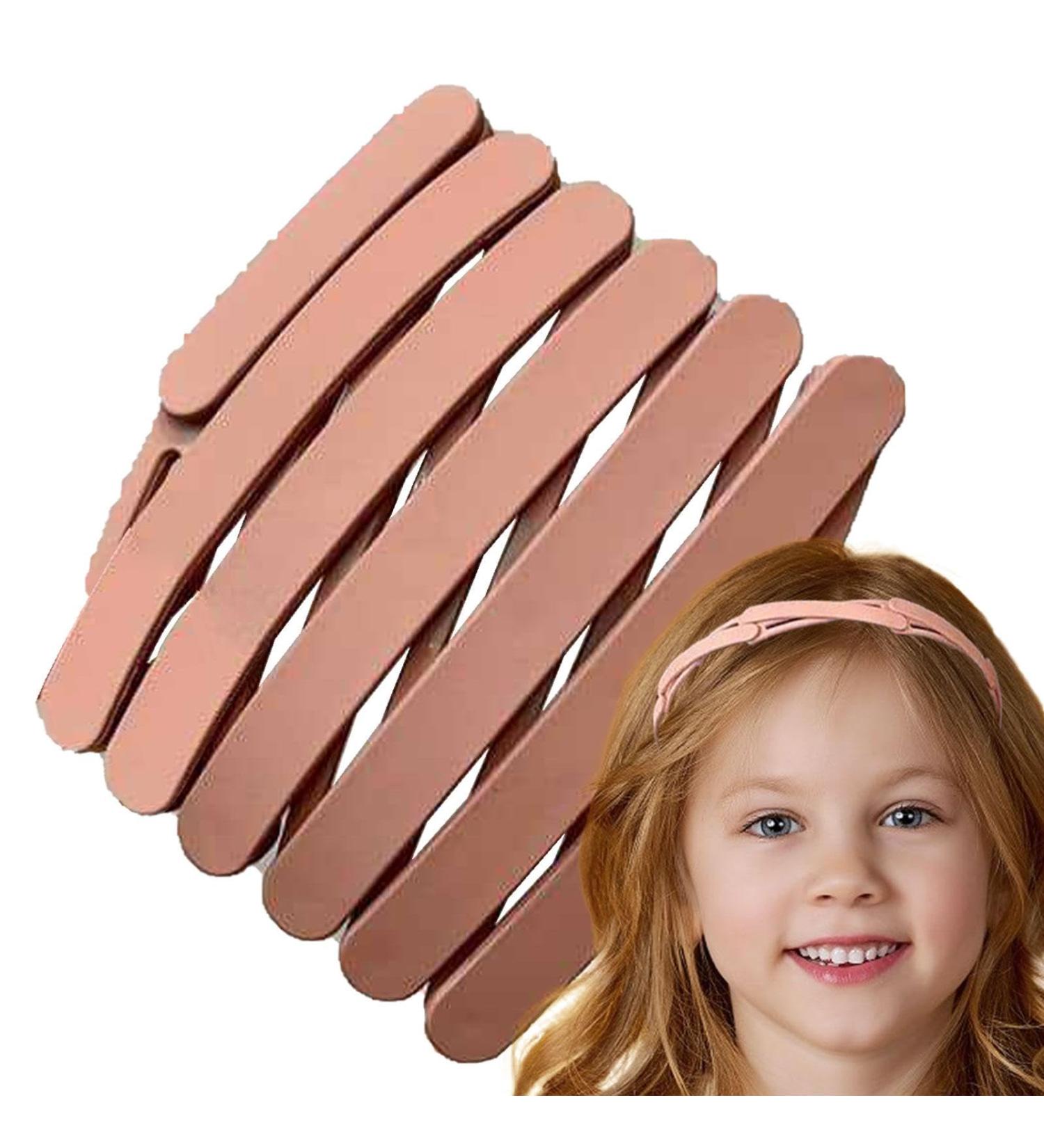Hair Band for Washing Face | Folding Headband Small Hair Band - Pocket-Sized Thin Makeup Headbands Adjustable Face Wash Headband for Washing Pink - Buy Online on SooperMarket.com