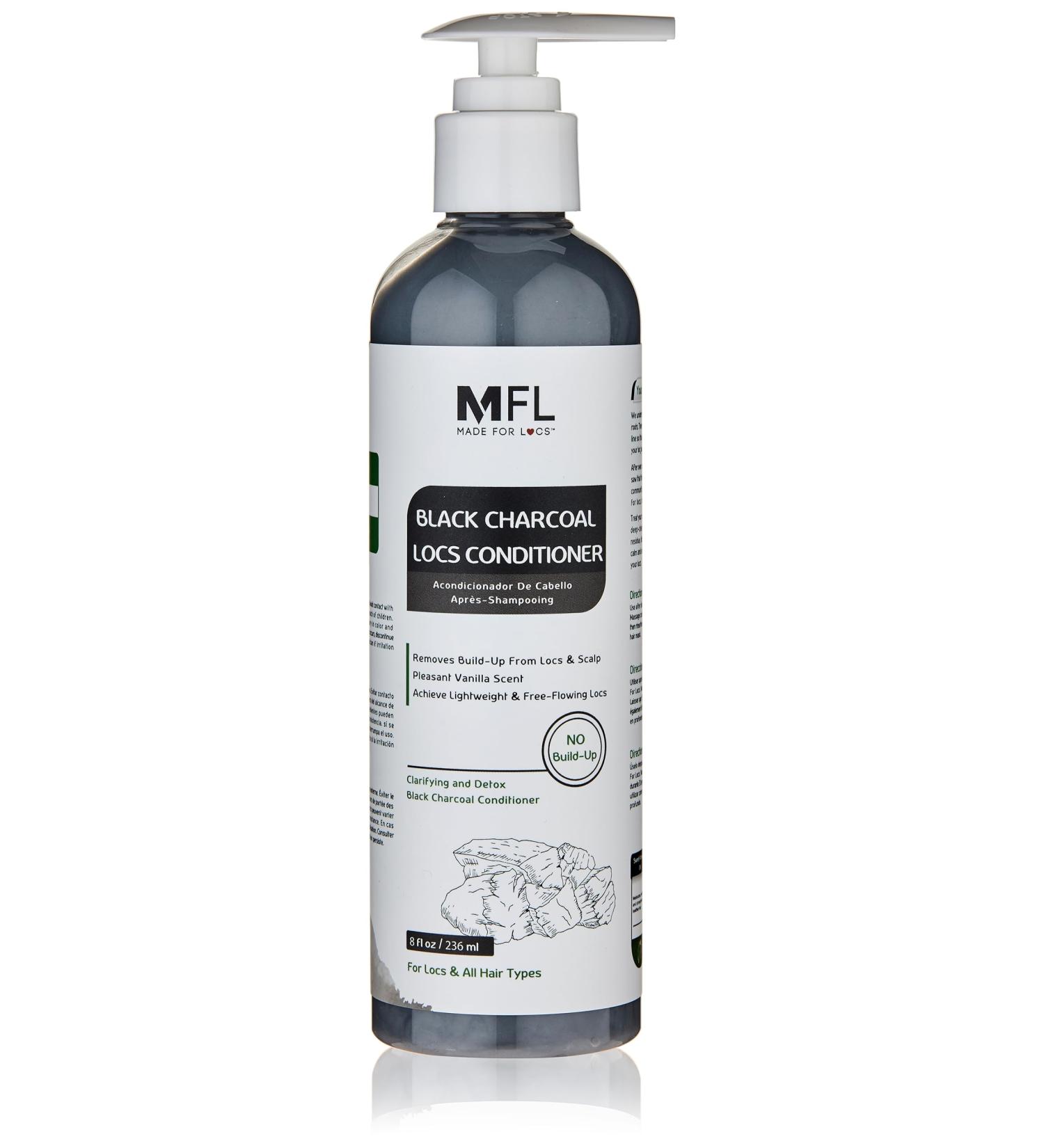 Made For Locs Black Charcoal Conditioner - Dreadlocks Detox - 8 oz | Natural Hair Care for Locs - Buy Online on SooperMarket.com