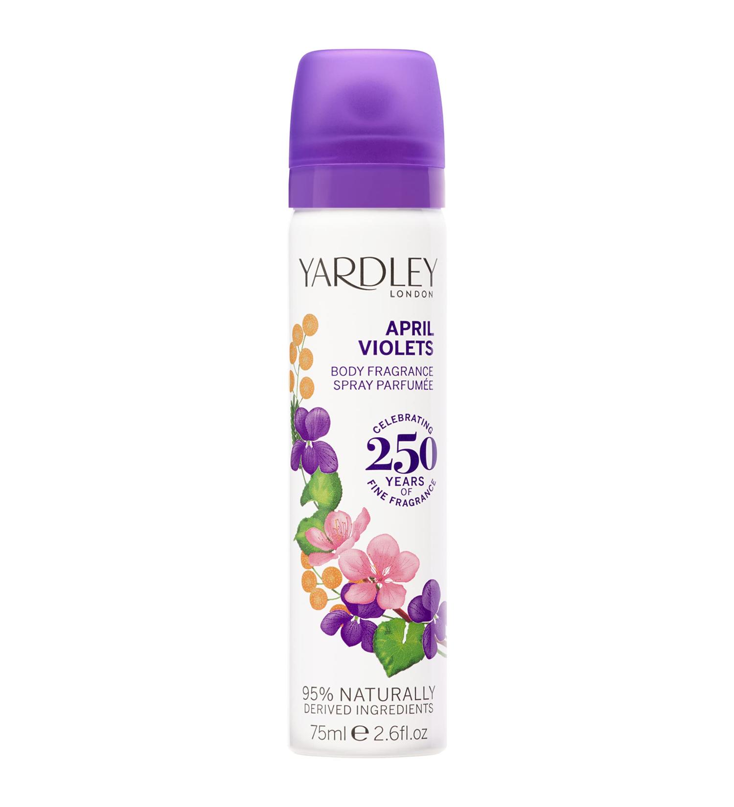 Yardley April Violets Women's Deodorant Body Spray - 2.6 oz - Buy Online on SooperMarket.com