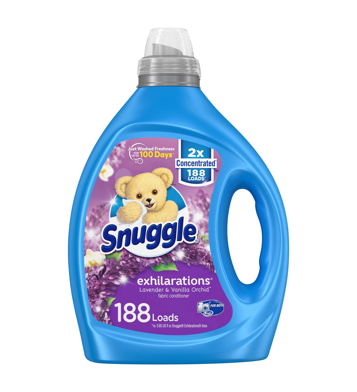 Snuggle Exhilarations Lavender and Vanilla Orchid Liquid Fabric Softener - 2X Concentrated, 188 Loads - Buy Online on SooperMarket.com