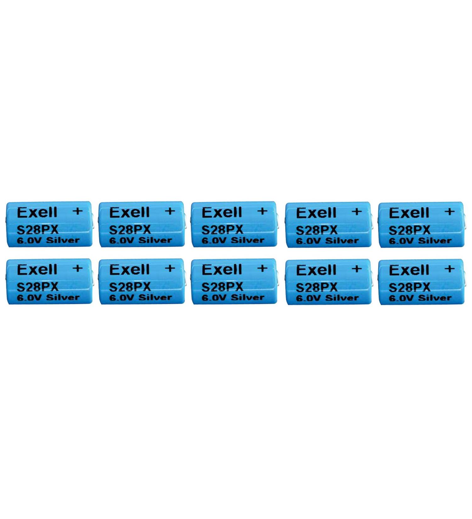 10pc Exell S28PX 6V Silver Oxide Battery 4SR44 V28PX PX28 544