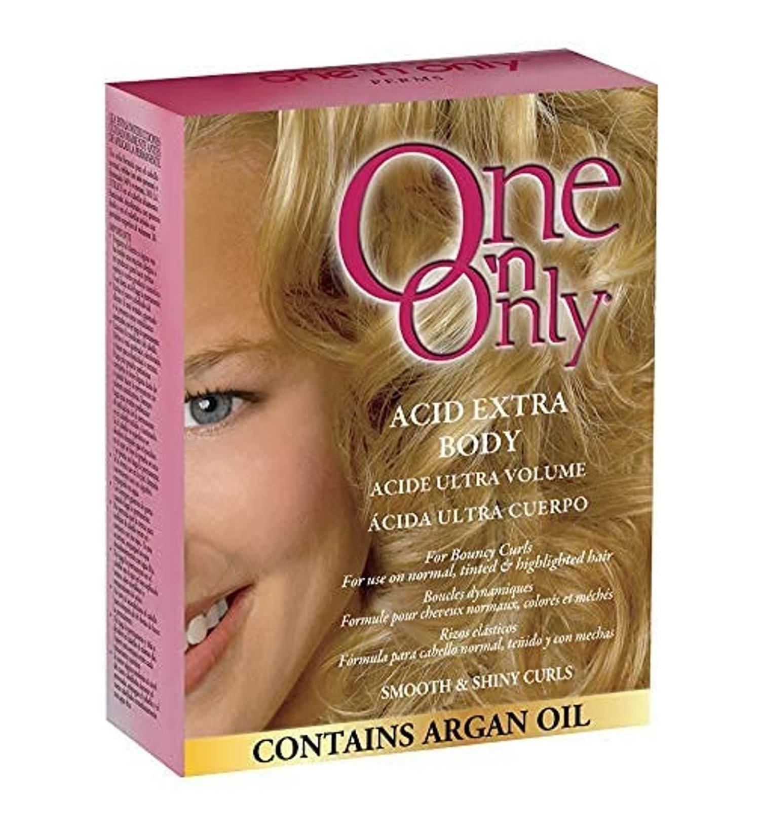 One 'n Only Acid Extra Body Perm with Argan Oil - Bouncy Curls, Manageable Hair with Firm and Even Curls - Buy Online on SooperMarket.com