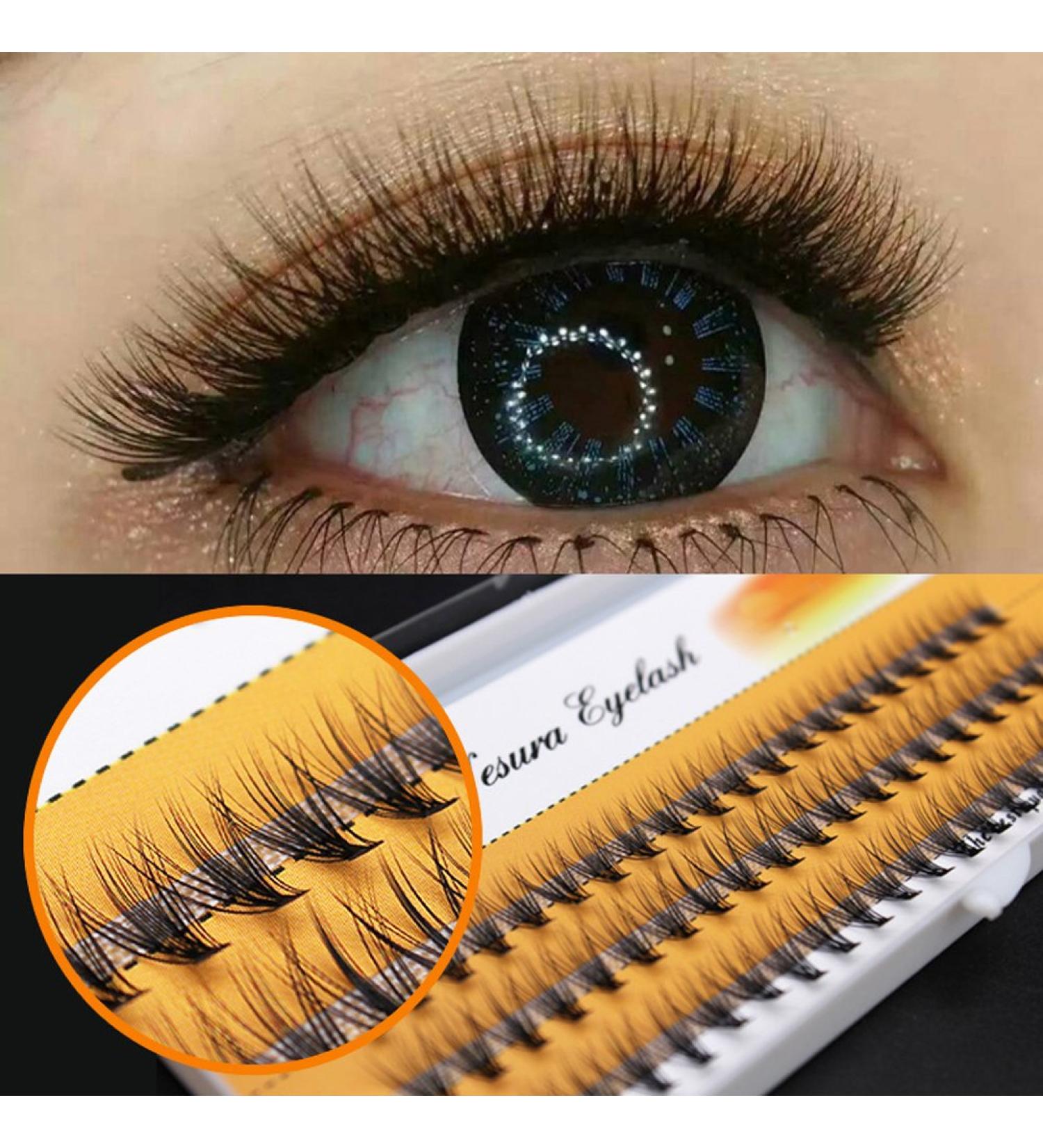Bodermincer C Curl 0.07mm 60pcs Individual Fake Eyelash Cluster Extensions (8mm) - Buy Online on SooperMarket.com