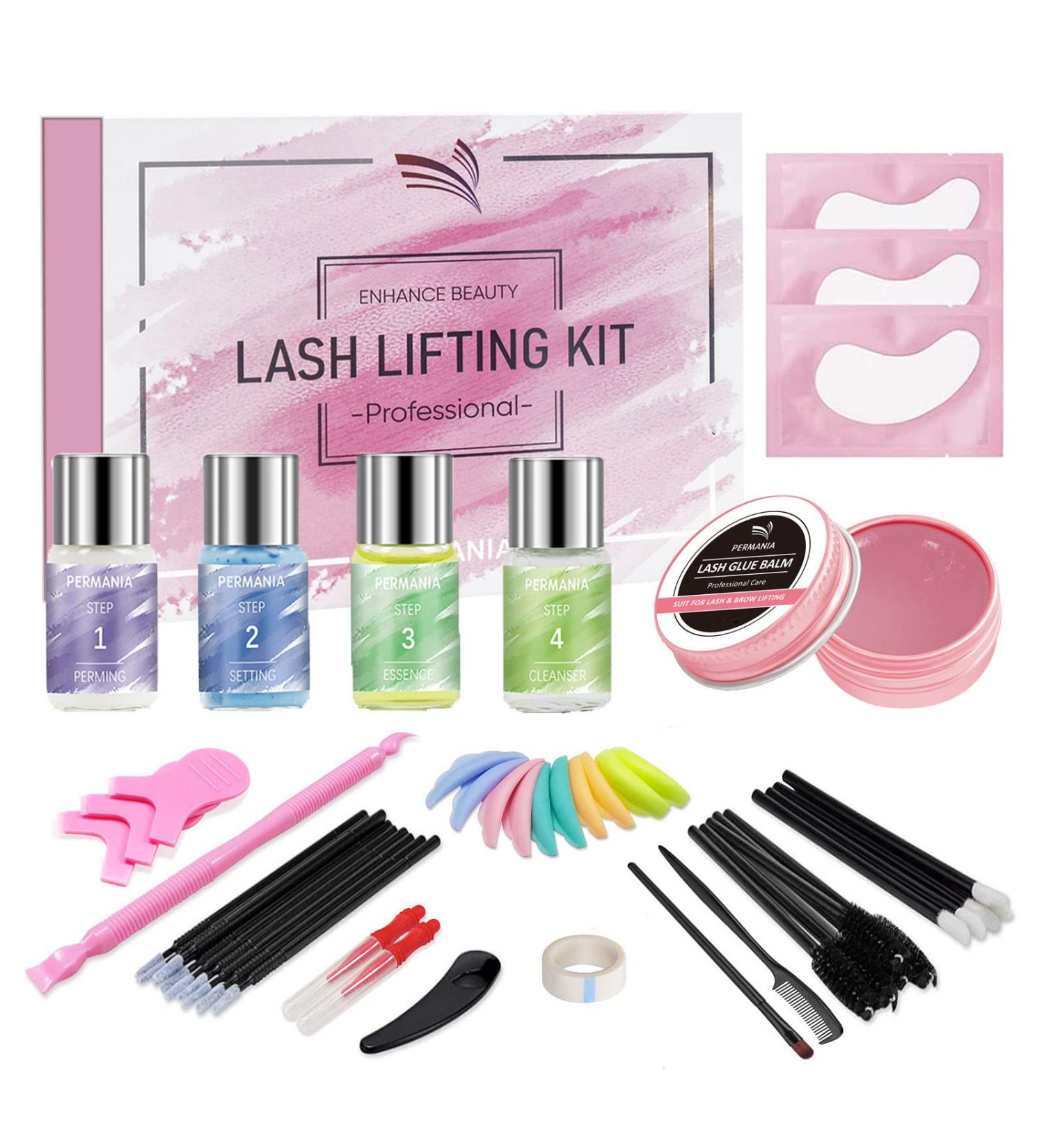 PERMANIA Eyelash Perm Kit & Brow Lamination Set - DIY Salon Quality with Gentle Formula - Buy Online on SooperMarket.com