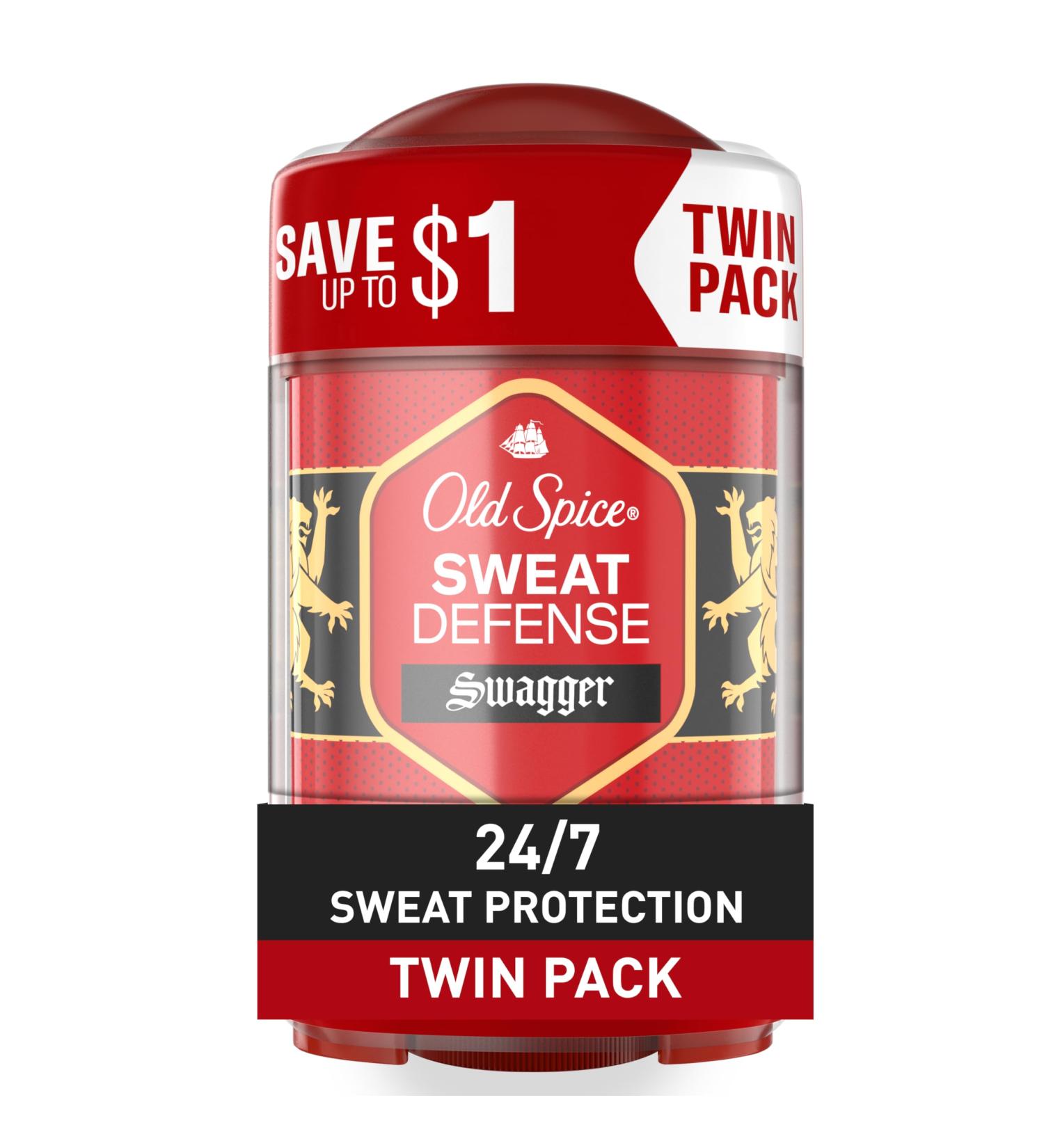 Old Spice Antiperspirant and Deodorant for Men 24/7 Sweat and Odor Protection Soft Solid Swagger with Cedarwood Scent 2.6 oz (Pack of 2) - Buy Online on SooperMarket.com