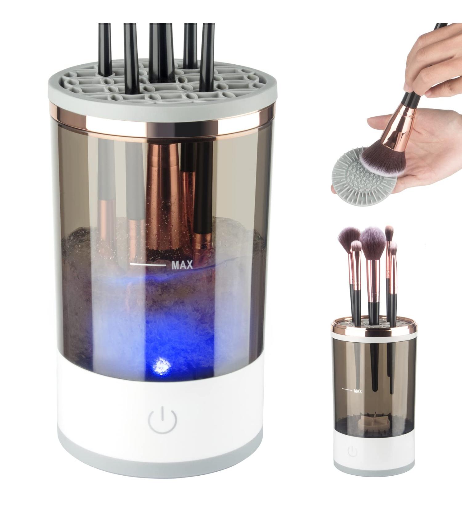 Electric Makeup Brush Cleaner Machine with Clean Mat - Ultimate Cosmetic Tool for Beauty Makeup Brushes - Ideal Gift for Women/Girls - Buy Online on SooperMarket.com