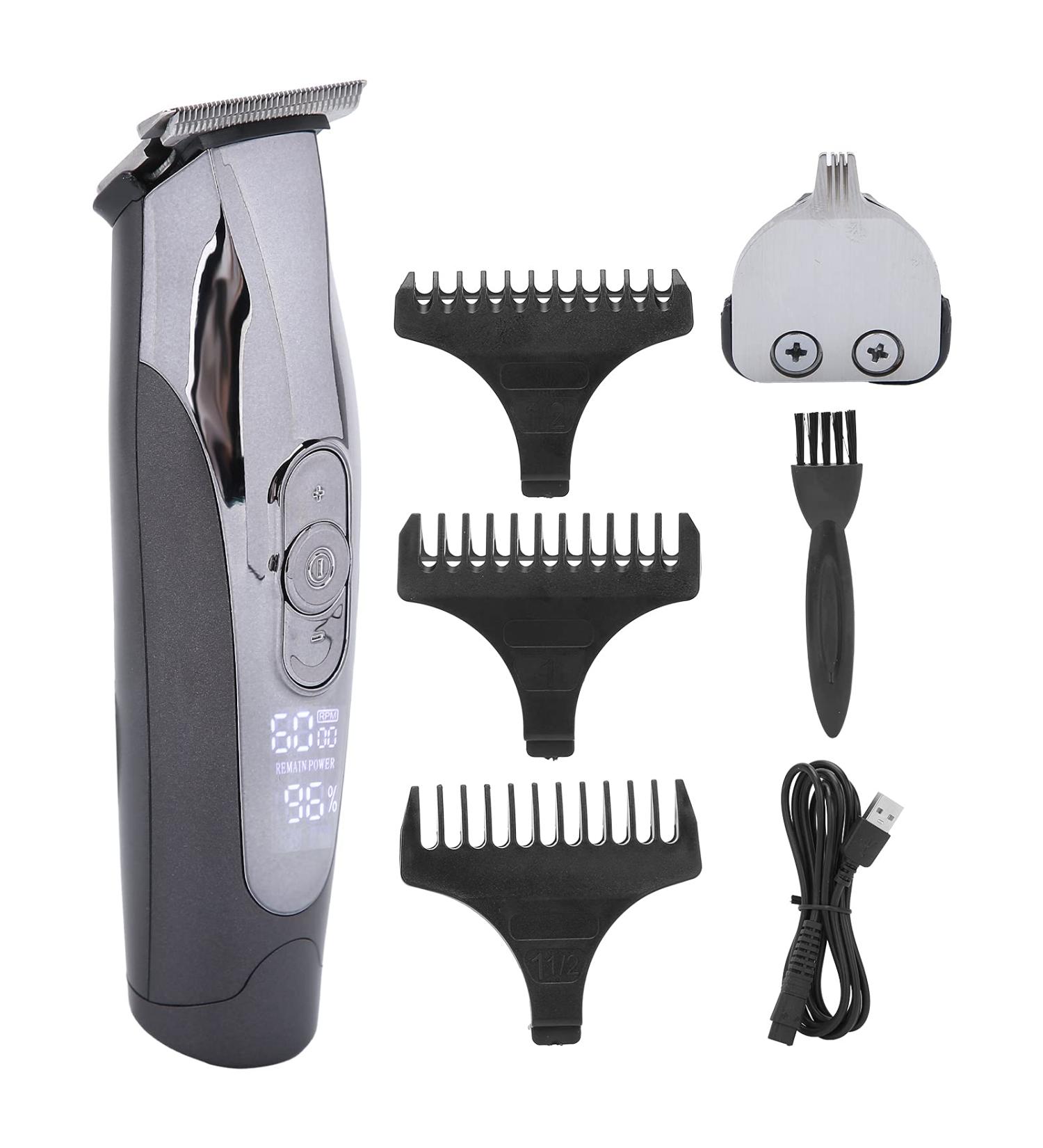 Dioche 2 in 1 Cordless Hair Clippers for Men - USB Rechargeable Electric Hair Trimmer & Professional Cutting Kit with Limit Combs & Cleaning Brush - Buy Online on SooperMarket.com