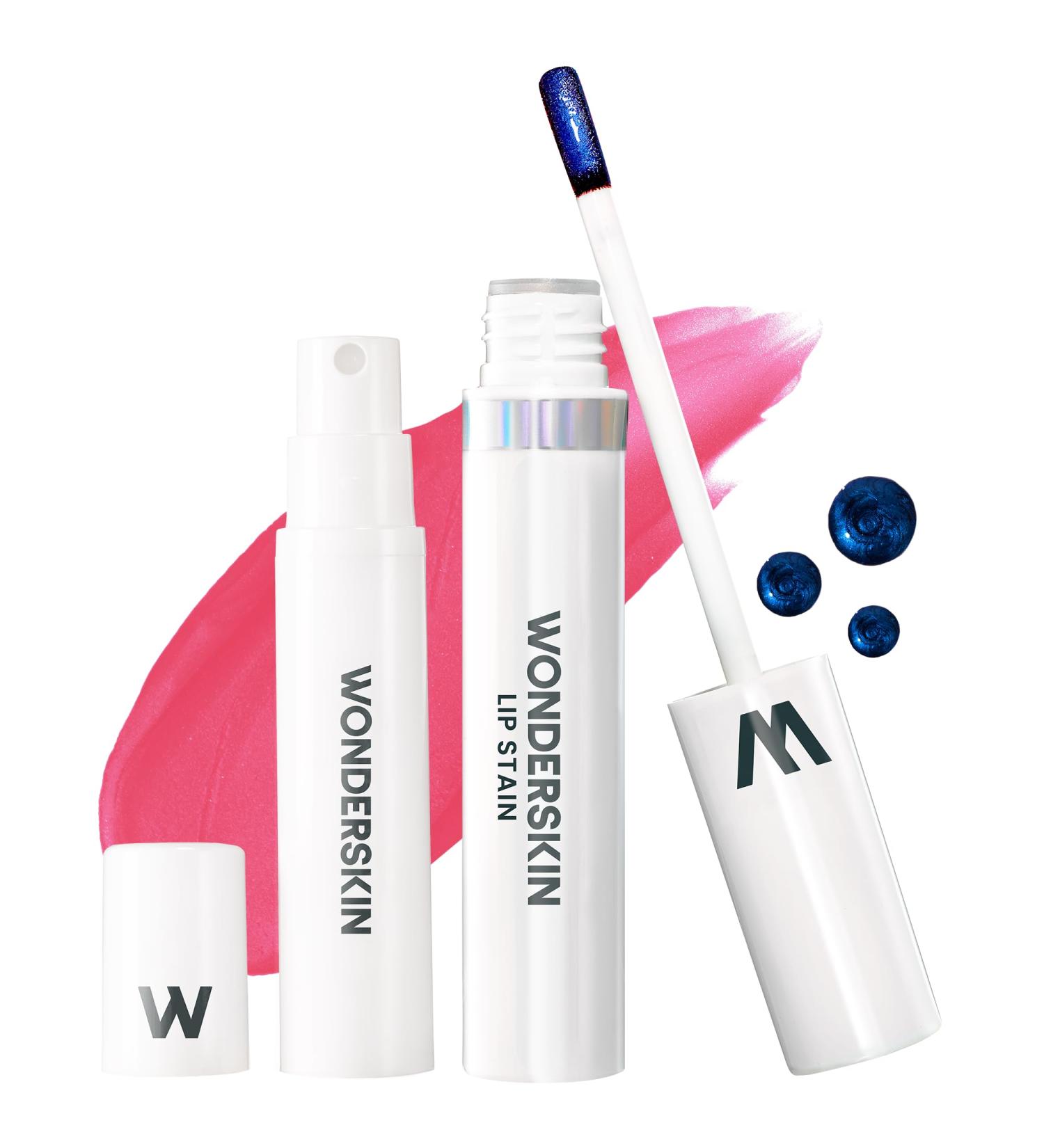 Wonderskin Wonder Blading Peel and Reveal Lip Stain Kit - Pink Transfer Proof Matte Lip Makeup (Sweetheart) - Buy Online on SooperMarket.com