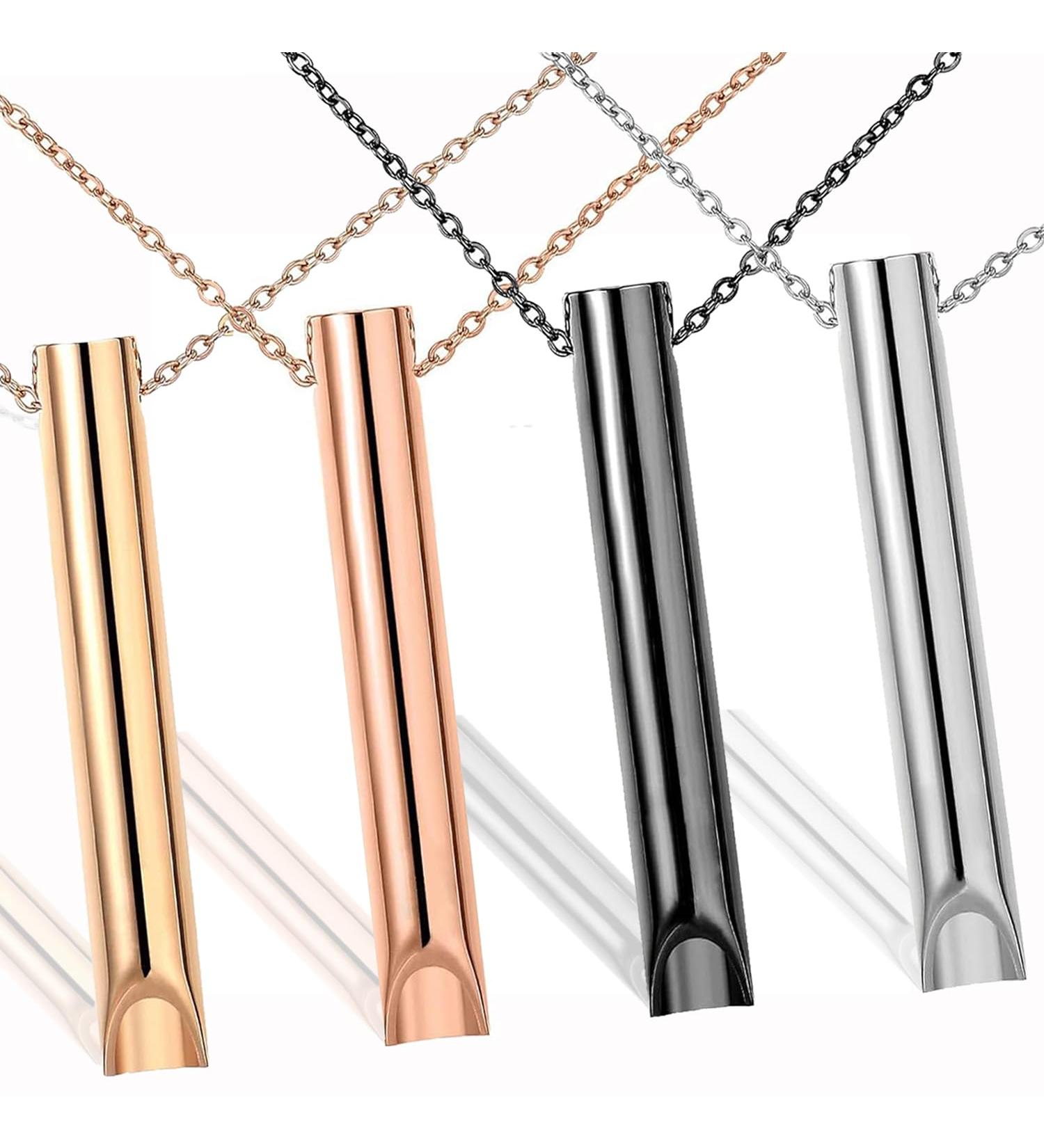 4 Pcs Meditation Breathing Necklace Anxiety Necklace Relieve Stress and Anxiety Breathing Exercise Device Necklace for Women Men Anxiety Relief Items for Stress Relief Calming Down Relax Panic Attack - Buy Online on SooperMarket.com