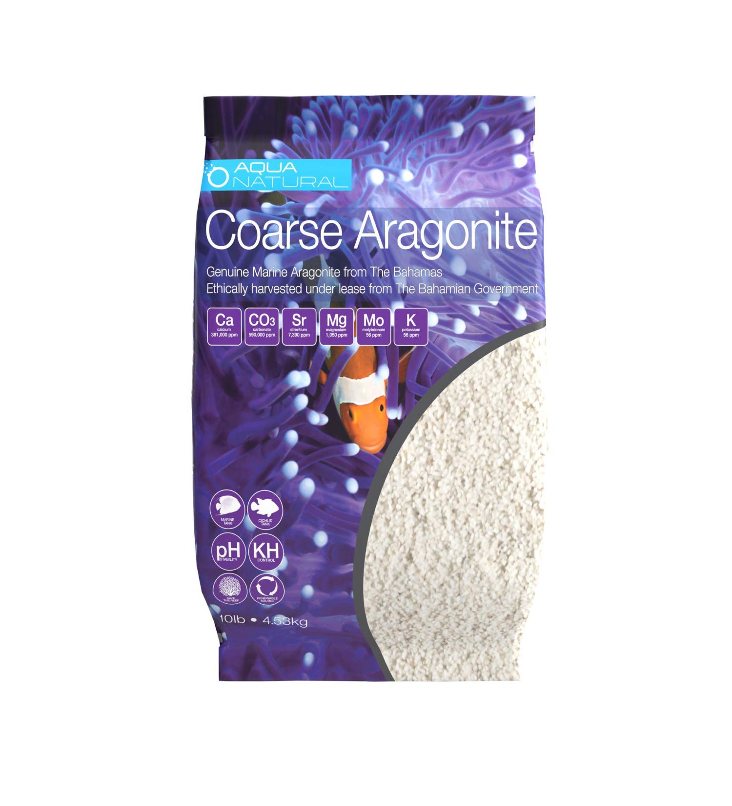 10lb Coarse Aragonite Sand for Reef Saltwater & Marine Aquariums - Buy Online on SooperMarket.com