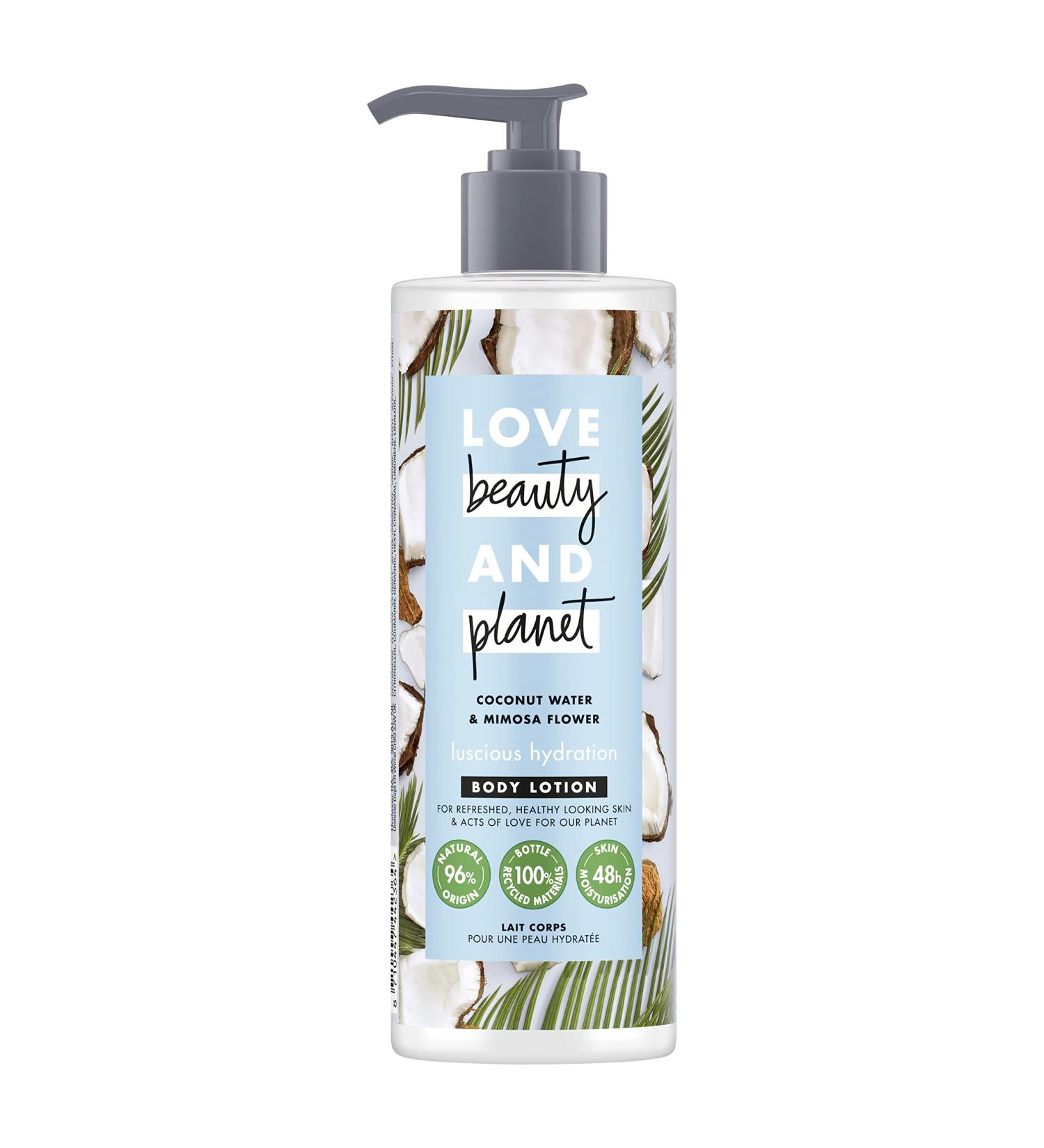 Love Beauty And Planet Coconut Water and Mimosa Flower Vegan Body Lotion Luscious Hydration for Dry Skin 400ml - Buy Online on SooperMarket.com