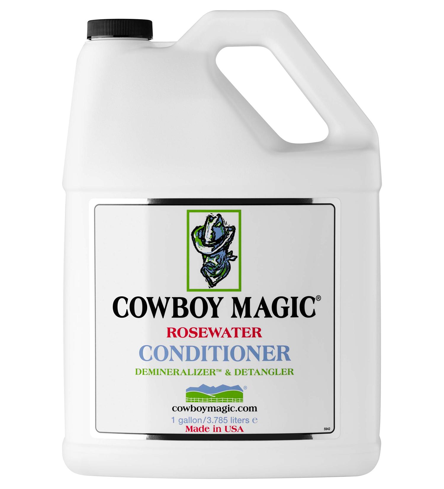 Cowboy Magic Rosewater Conditioner Gallon - Herbal Blend for Smooth & Silky Hair - 128 Fl Oz - Buy Online on SooperMarket.com