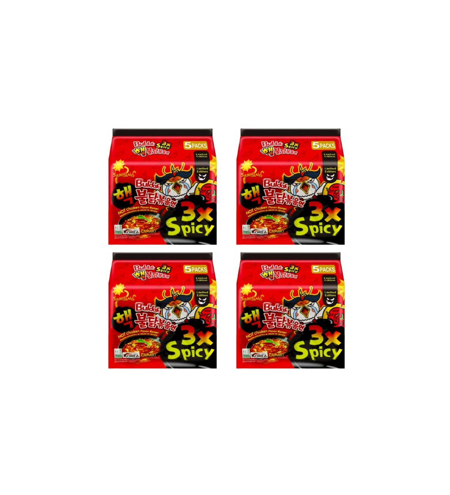 Samyang Buldak Hot Chicken Ramen 3x Spicy Flavour 140g Halal (Pack of 20) by CNMART - Buy Online on SooperMarket.com