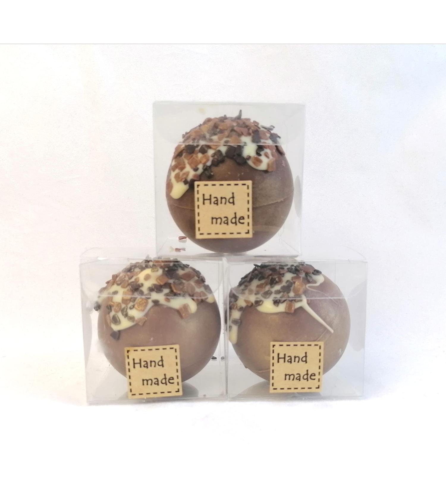 Hot Chocolate Bombs with Marshmallow Handmade Individually wrapped set of 3 - Buy Online on SooperMarket.com