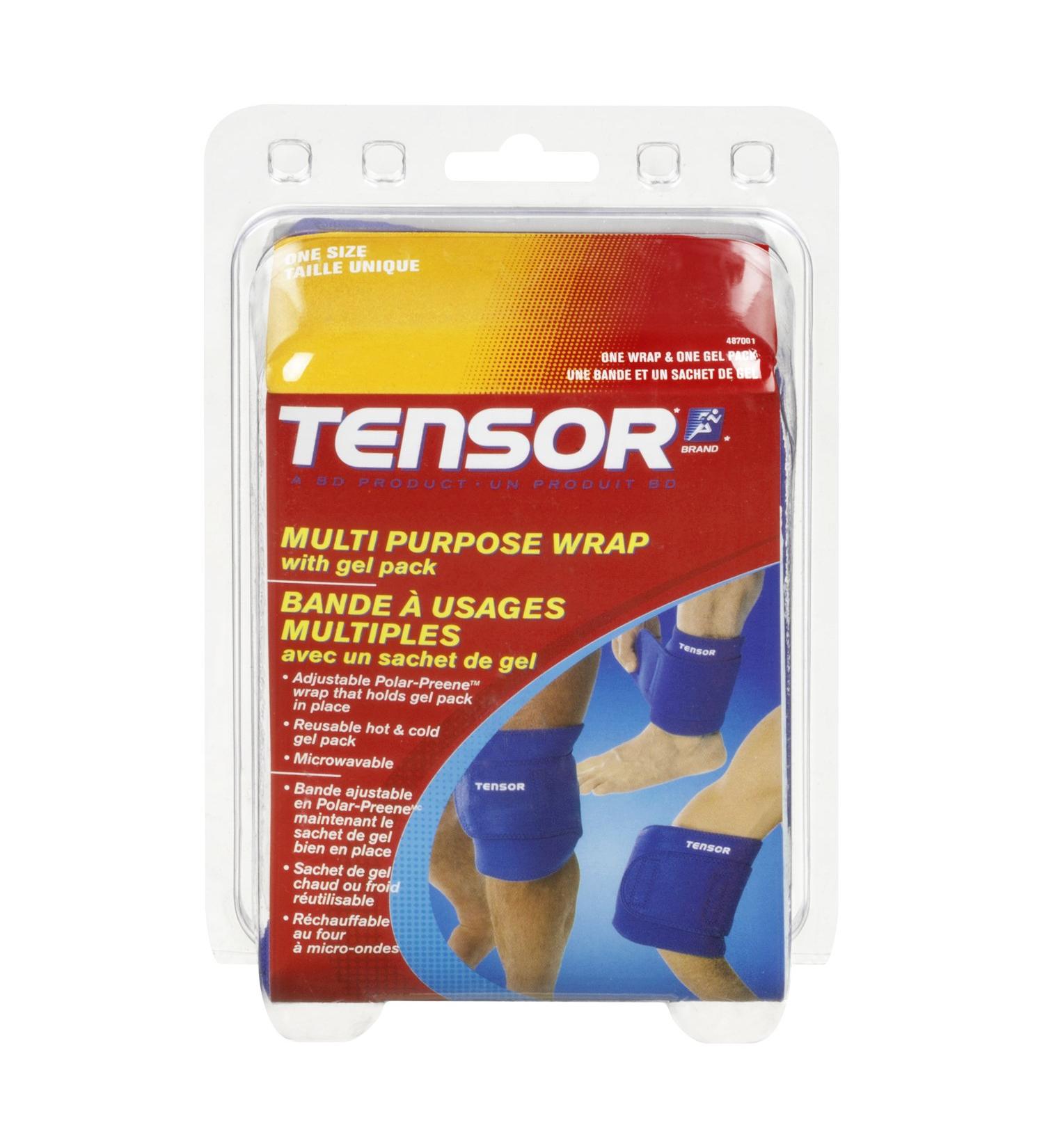 Tensor 487001 Multi Purpose Wrap with Gel Pack One Size (Blue)