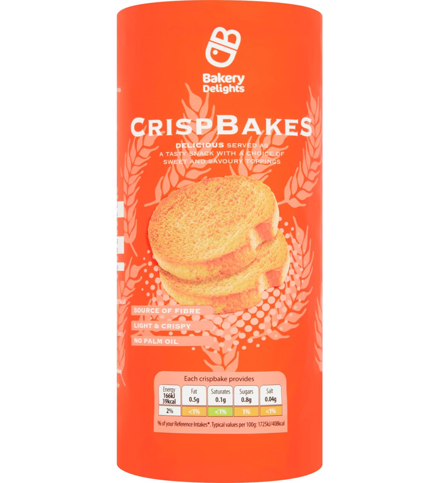 BAKERY DELIGHTS Crisp Bakes 125g (Box of 12)