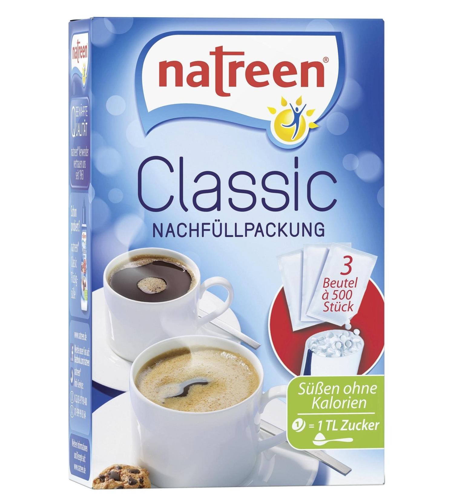 Natreen Classic/Fine Sweet Refill 1500 (1 x 96 g) - Sugar-Free Sweetener for Baking & Beverages | International Shipping Available - Buy Online on SooperMarket.com