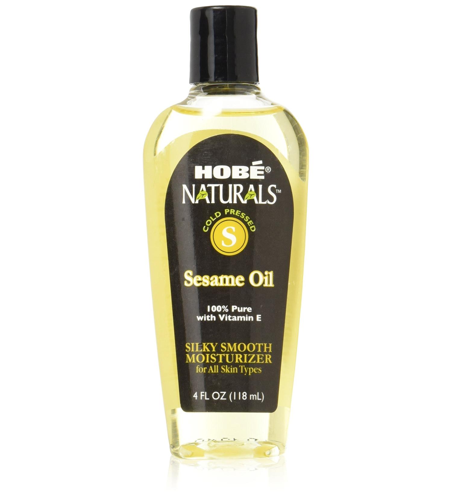 Hobe Naturals Sesame Oil - 4 Fl Oz | Premium Cold-Pressed Oil for Cooking & Skincare | International Shipping Available - Buy Online on SooperMarket.com