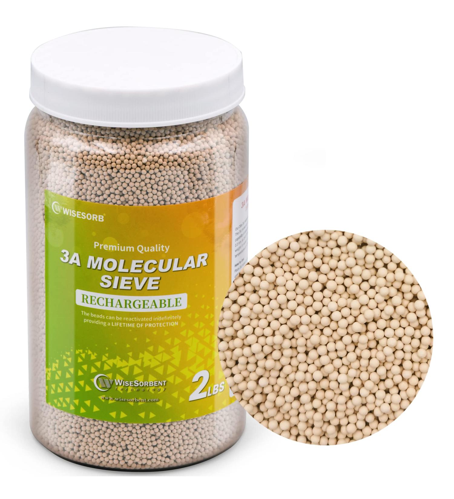 Wisesorb 2 LBS 3A Molecular Sieve Desiccant Beads | Premium Dehumidifier Moisture Absorbers for Effective Humidity Control - International Shipping Available - Buy Online on SooperMarket.com