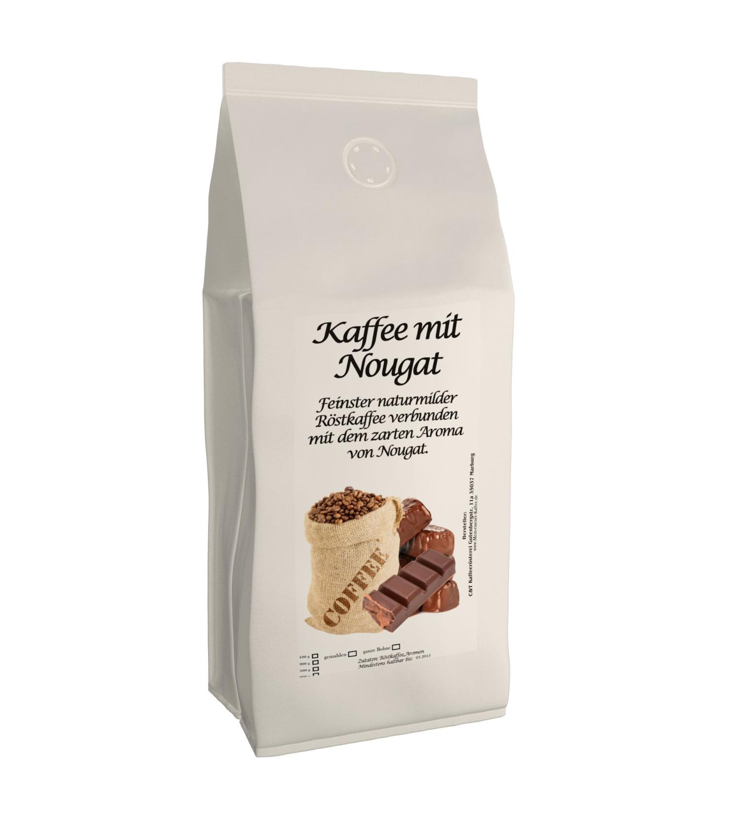 C&T Aroma Coffee - Nougat Flavored Ground Coffee 1000g | Premium Private Roasting for Coffee Lovers - Buy Online on SooperMarket.com