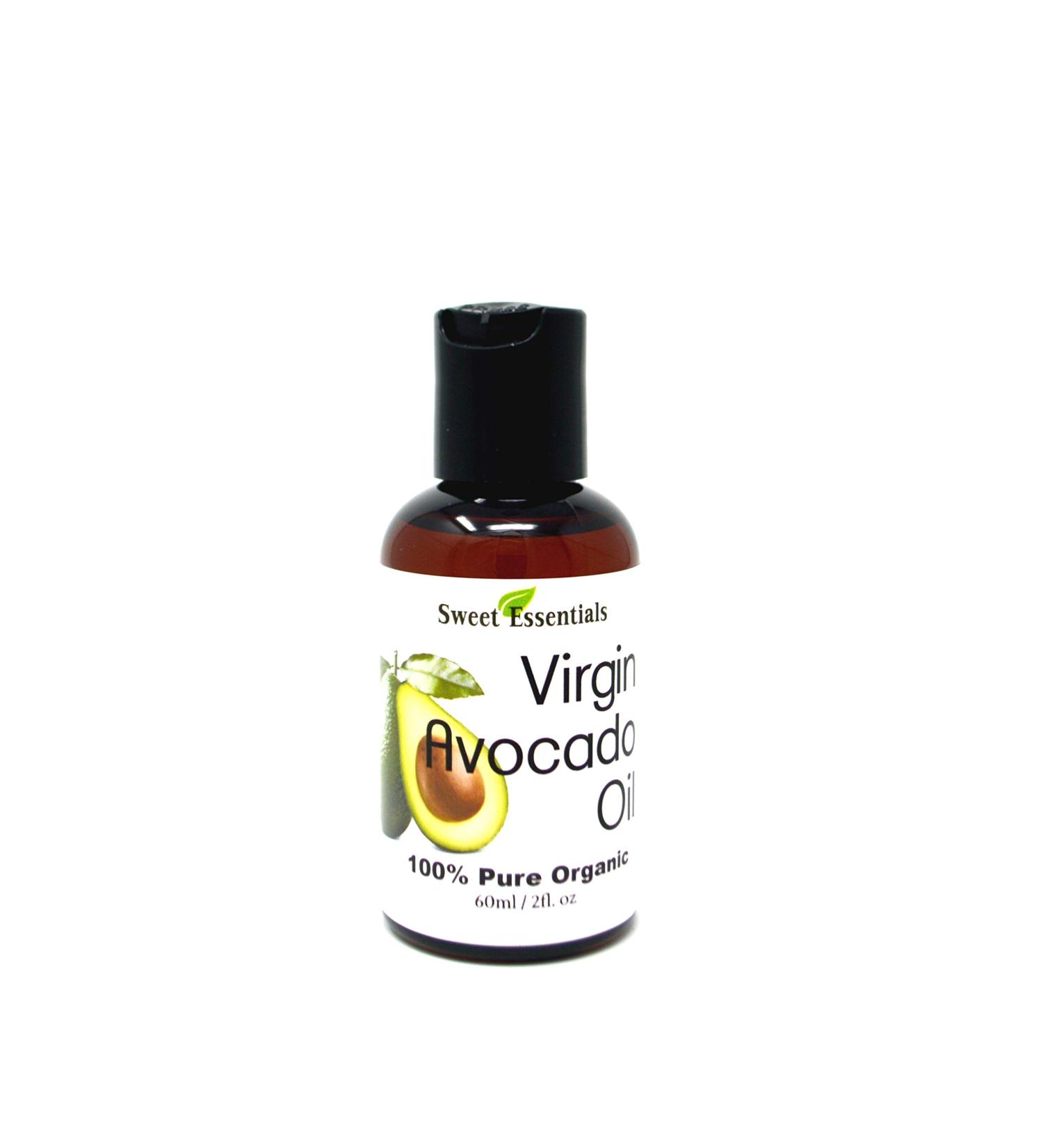 Sweet Essentials Premium Organic Unrefined/Virgin Avocado Oil 2oz Imported From Italy 100% Pure NON-GMO Cold Pressed Food Grade Green in Color