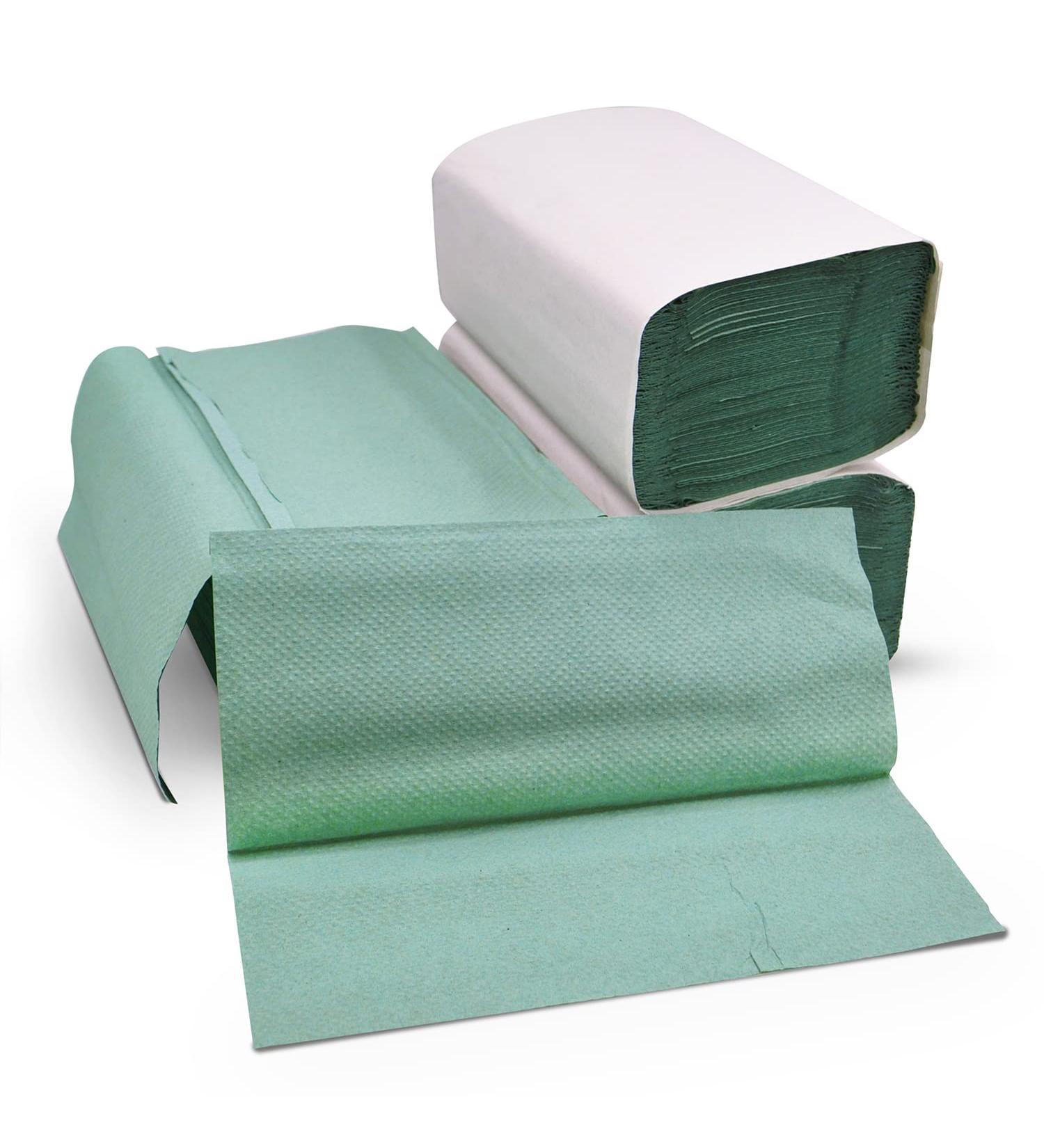 Defacto 5000 Zigzag Paper Towels - 25x23 cm Folding 1 Layer Green - Ideal for Donors - Buy Internationally - Buy Online on SooperMarket.com