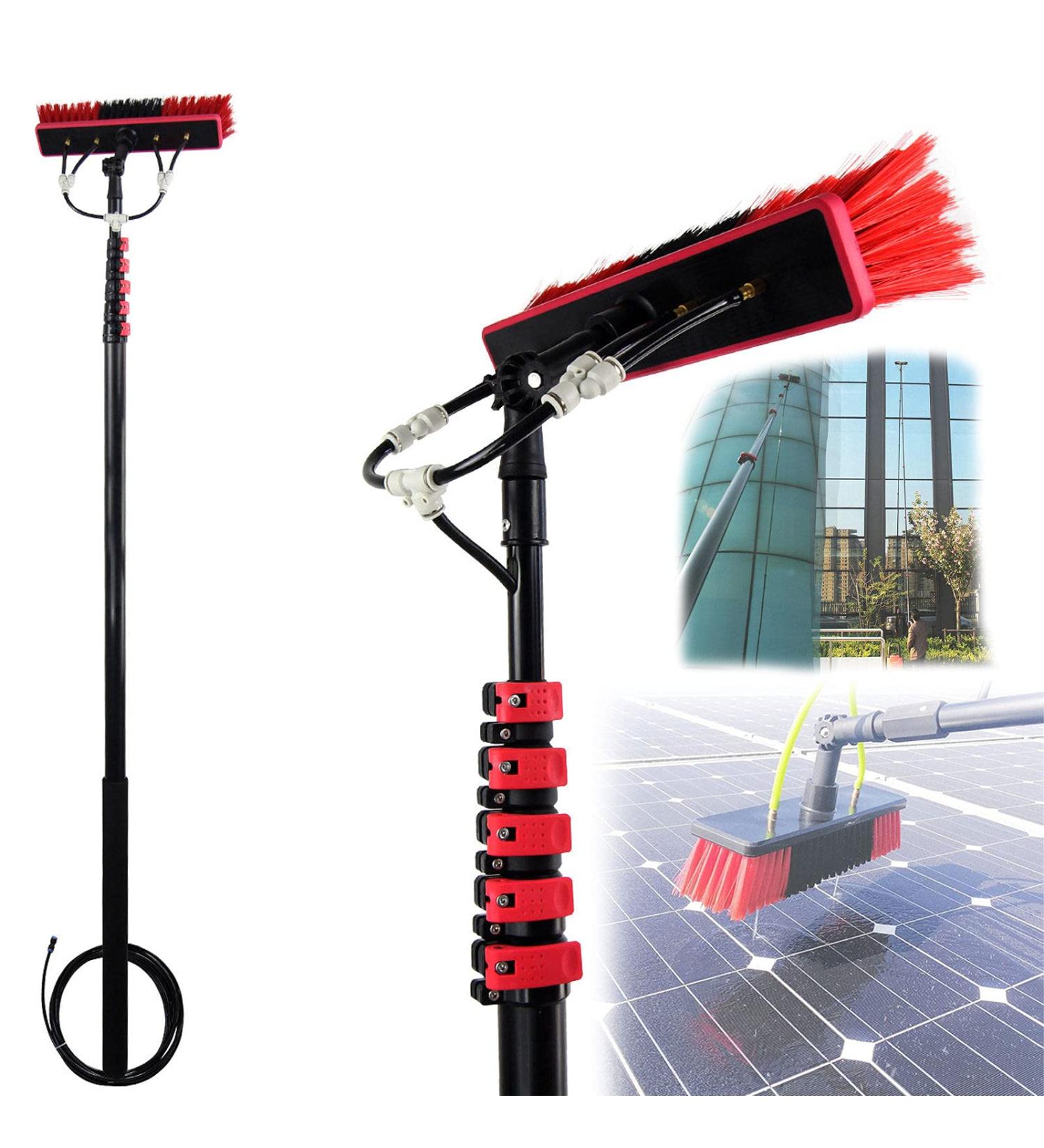 Window Cleaning Pole Window Cleaner Kit Washing Set Equipment Telesextension Pole Cleaning Kit for Window Cleaning Photovoltaic Panel Cleaning Trucks/24Ft/7.2M 35cm Brush Head 4M/13FT - Buy Online on SooperMarket.com