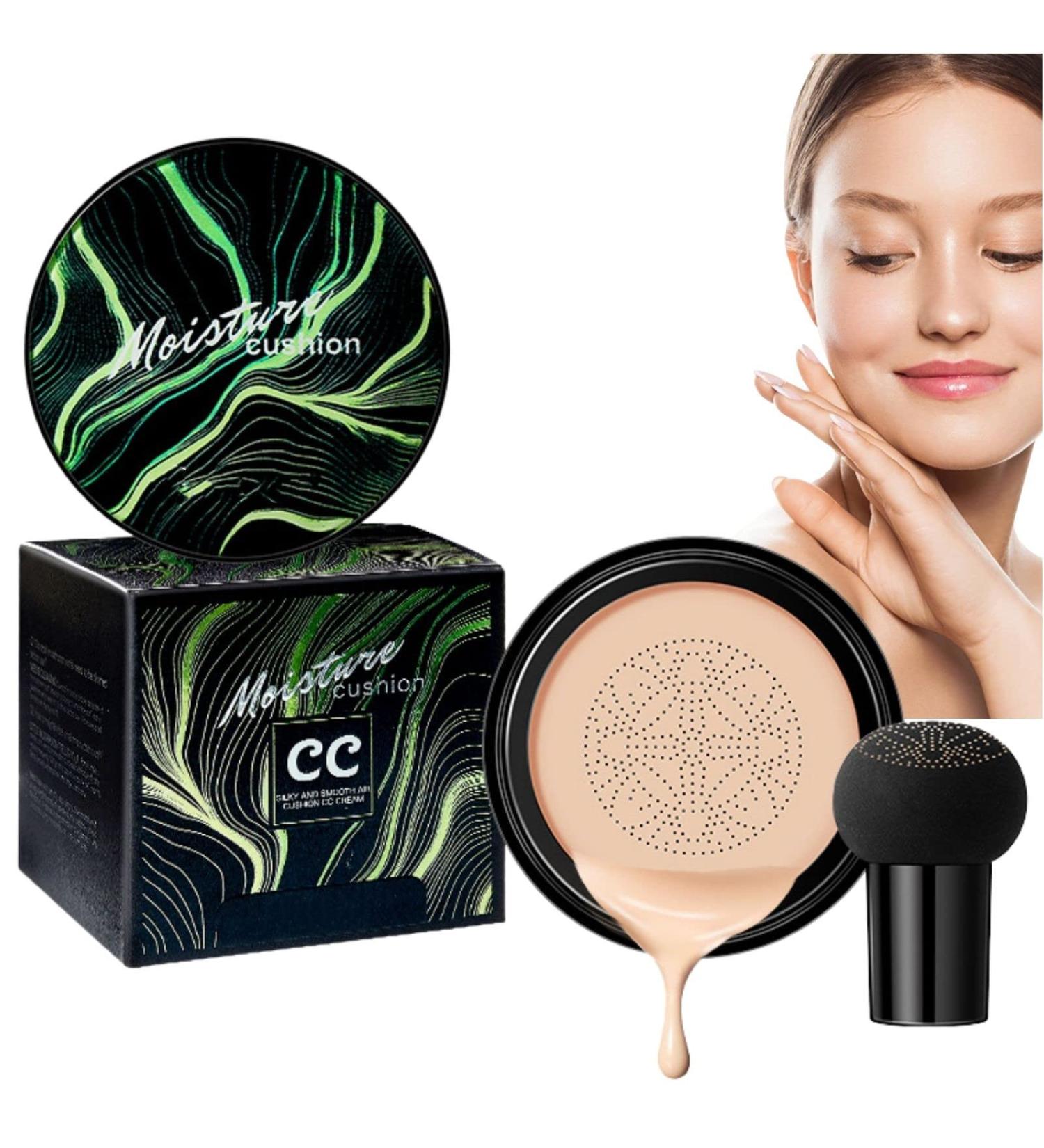 Mushroom Head Air Cushion CC Cream - Long-Lasting Moisturizing Foundation for Even Skin Tone (02# Natural) - Buy Online on SooperMarket.com