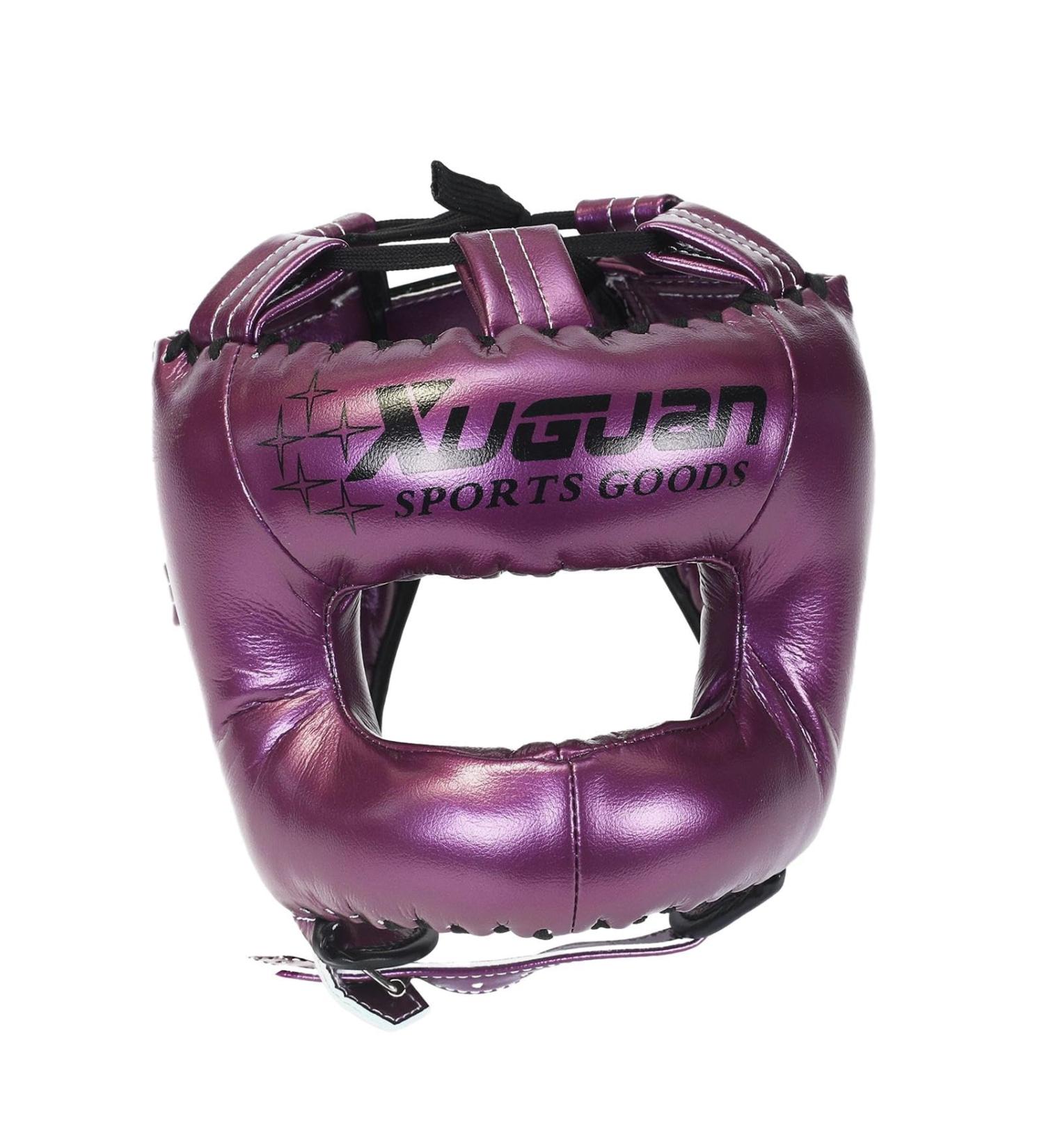 Buy Dickly Boxing Headgear - Waterproof Muay Thai & Kickboxing Head Cover for All Ages - Ultimate Facial Protection for Grapplers - Violet L - Buy Online on SooperMarket.com