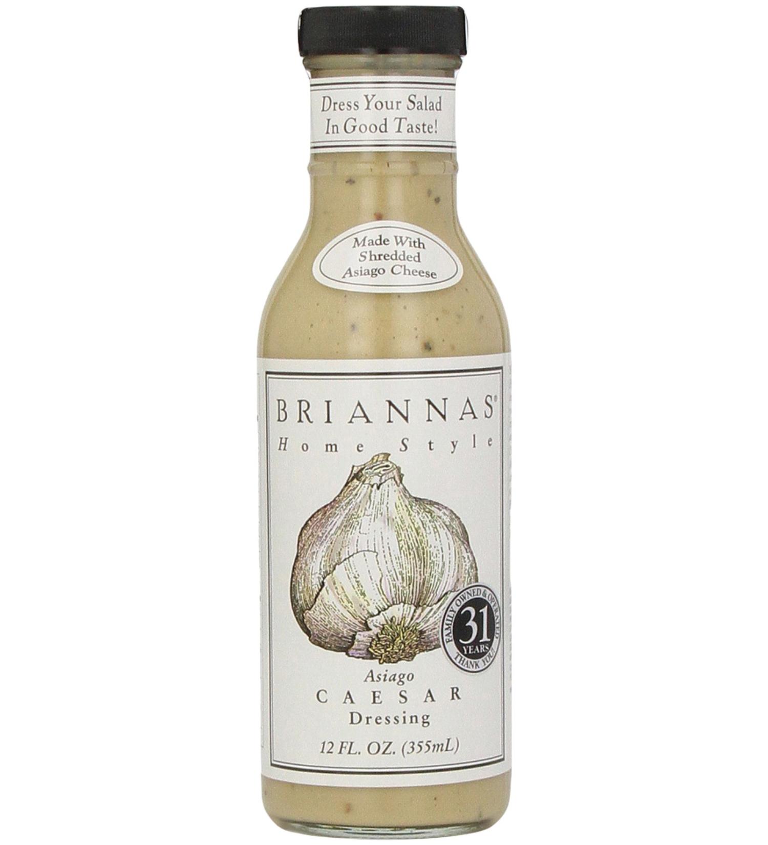 Brianna's Asiago Caesar Dressing 12 fl oz - Authentic Flavor | Pack of 1 - Buy Online on SooperMarket.com