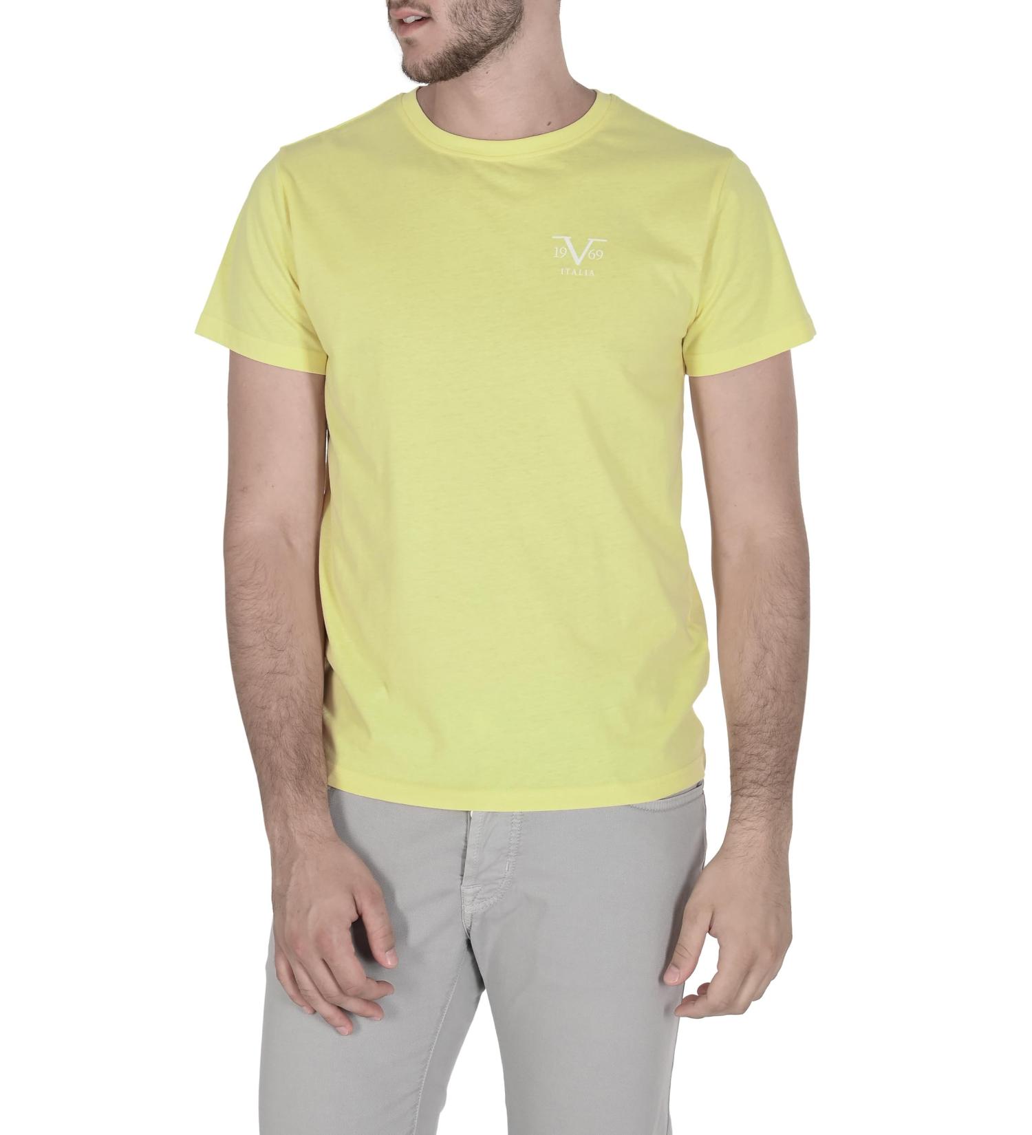 19V69 ITALIA Men's T-Shirt XL Yellow Popcorn - Buy Online on SooperMarket.com
