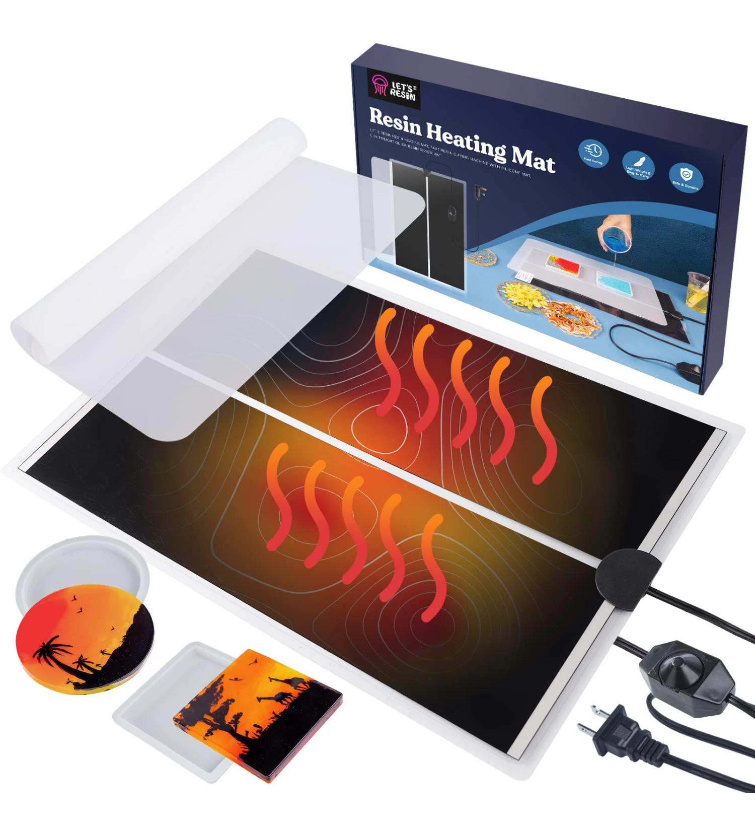 LET'S RESIN Resin Heating Mat for Fast Curing | Lightweight Epoxy Resin Dryer Mat - Buy Online on SooperMarket.com