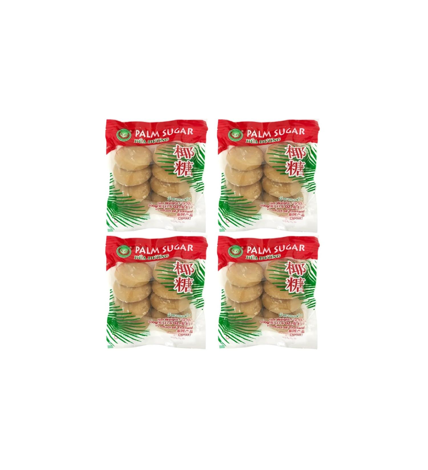 X.O Palm Sugar Blocks (Dua Duong) 500g Great for Asian and Global Cuisine (Pack of 4) by CNMART - Buy Online on SooperMarket.com