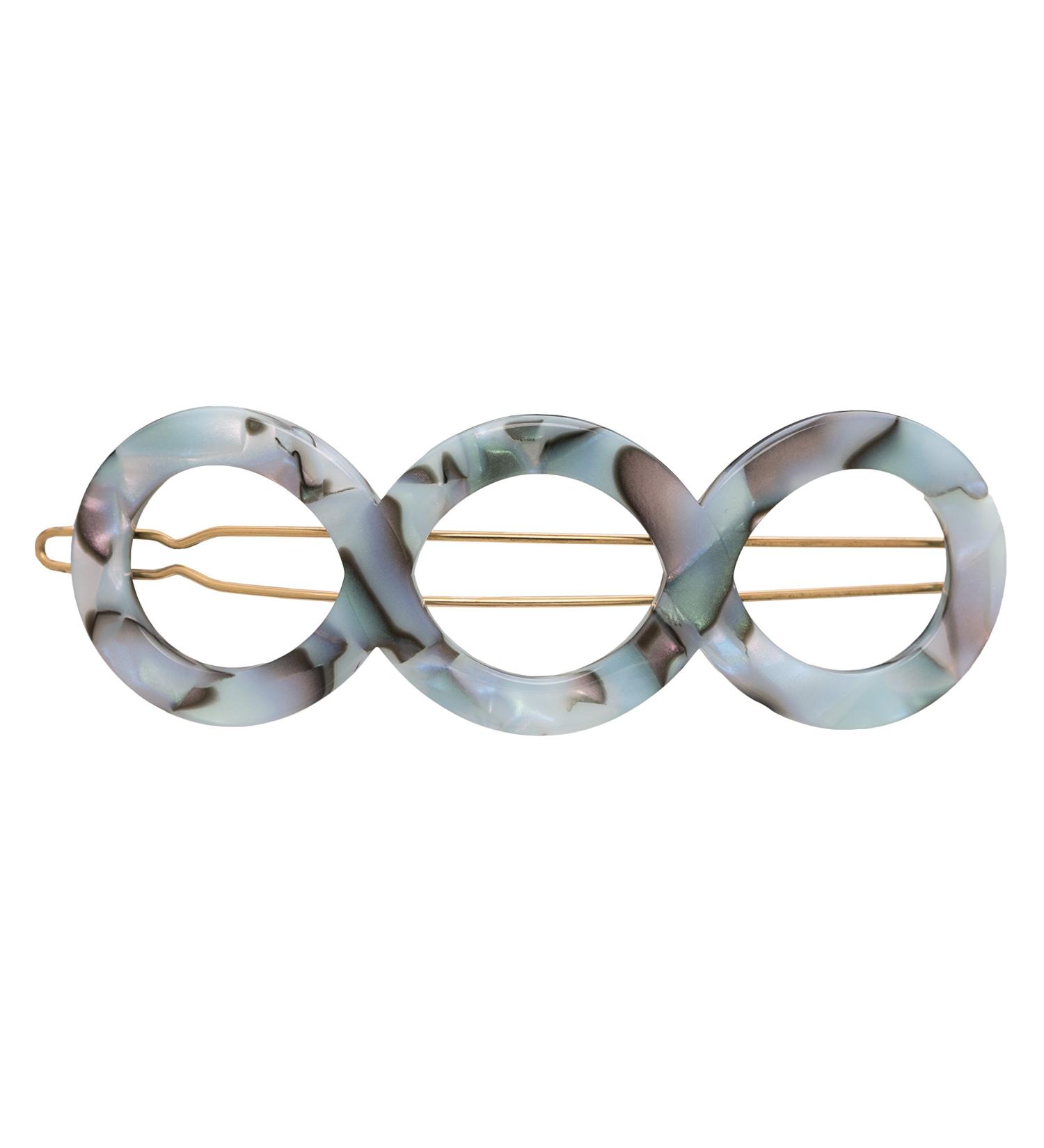 France Luxe Triple Circle Tige Boule Barrette - South Sea | Elegant Hair Accessory - Buy Online on SooperMarket.com