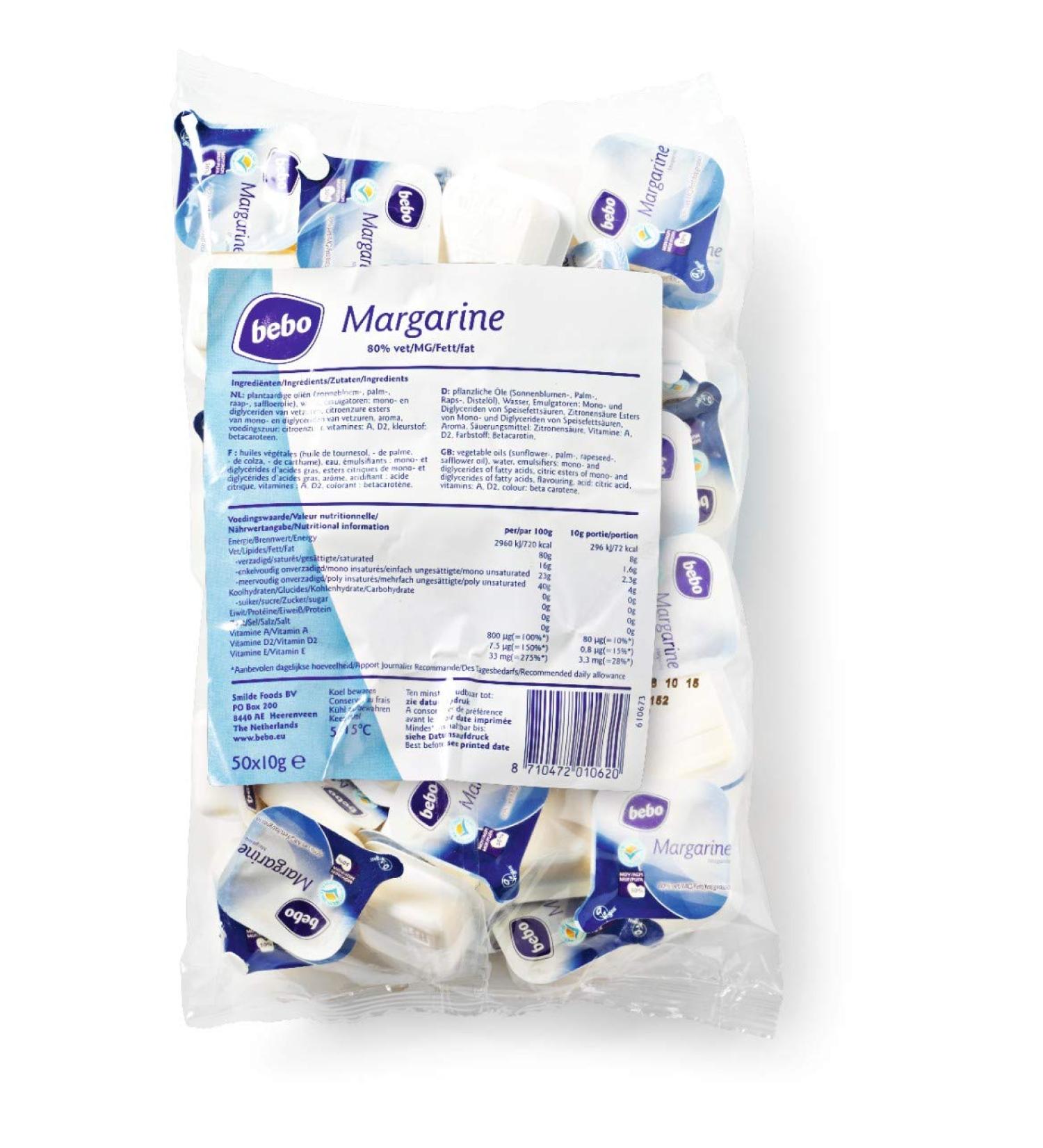 Bebo Margarine Cup Bag 50 pieces x 10 grams