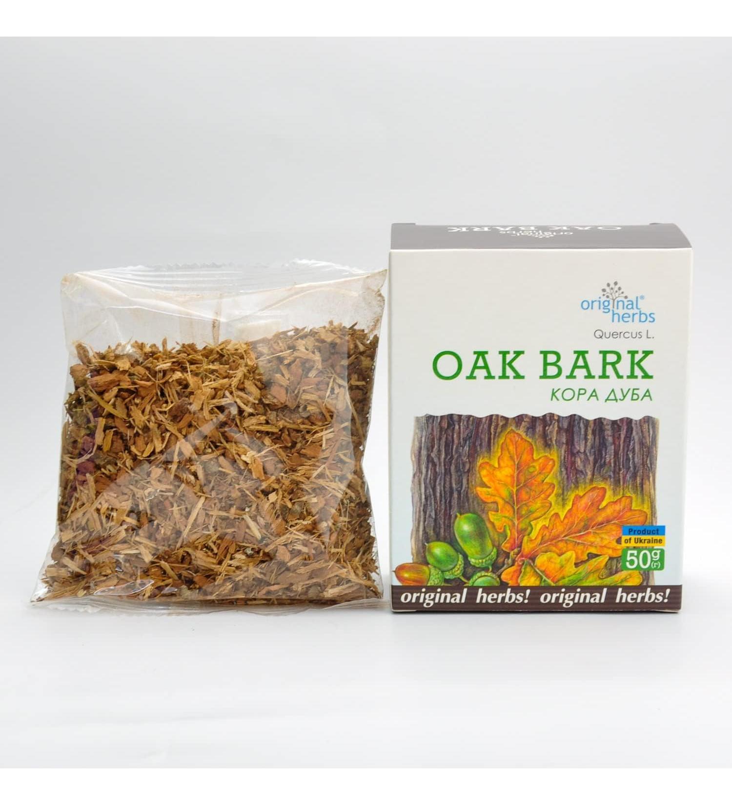 OAK BARK QUERCUS L | Original Herbs Herbal Tea Wild Crafted Herbs Tea 50g - Buy Online on SooperMarket.com