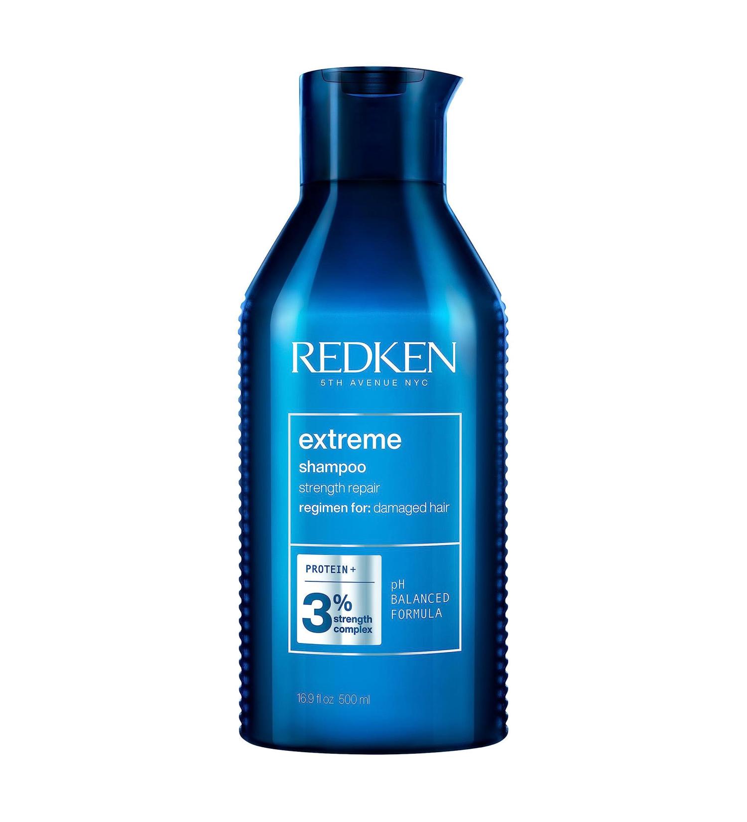 Redken Extreme Shampoo for Brittle & Damaged Hair - 500ml | Anti-Hair Fracture with Soy Proteins Ceramides & Arginine - International Shipping Available - Buy Online on SooperMarket.com