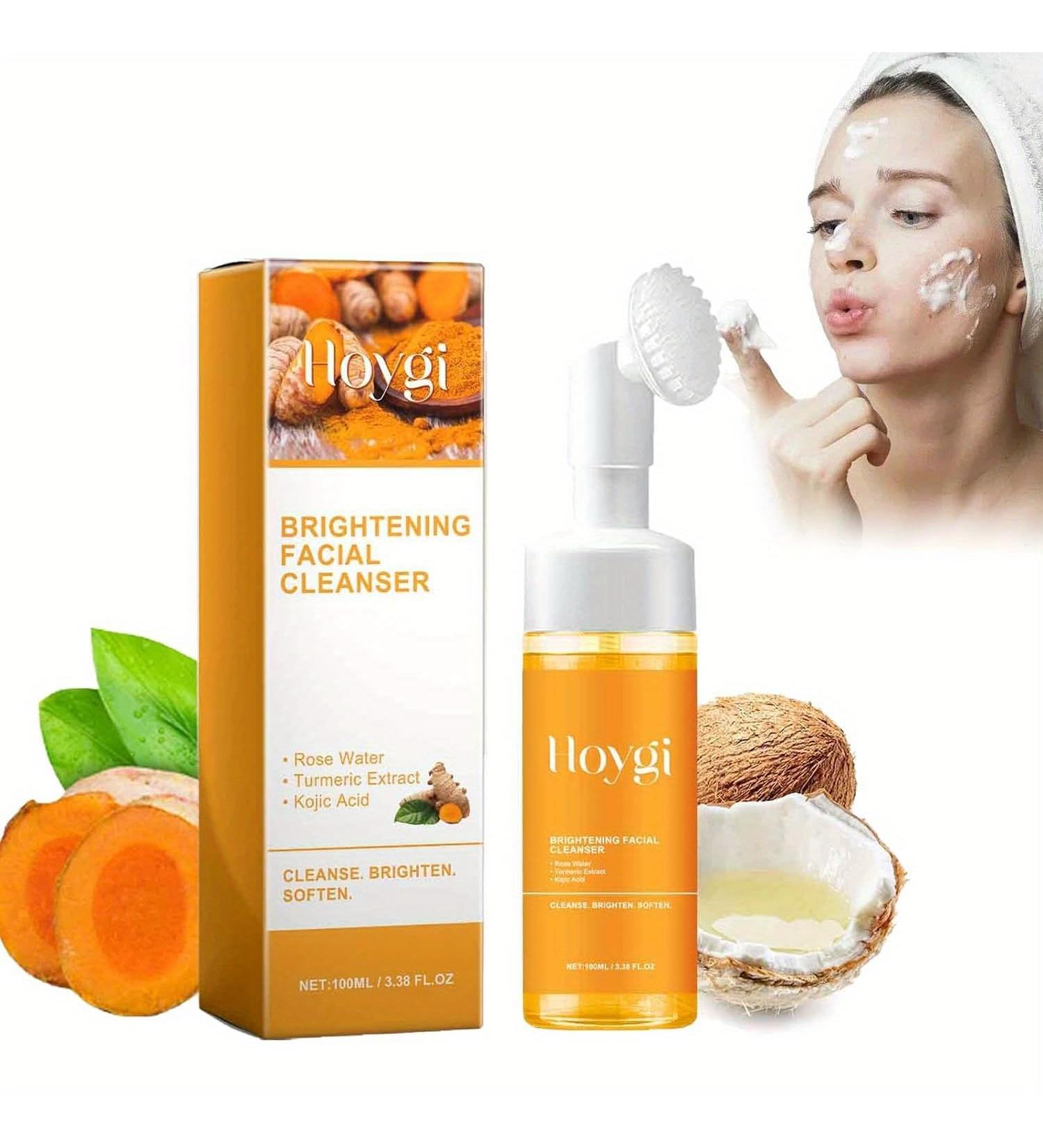 Turmeric Facial Cleanser - Foaming Face Wash for Deep Cleansing 100ml | Suitable for All Skin Types - Buy Online on SooperMarket.com