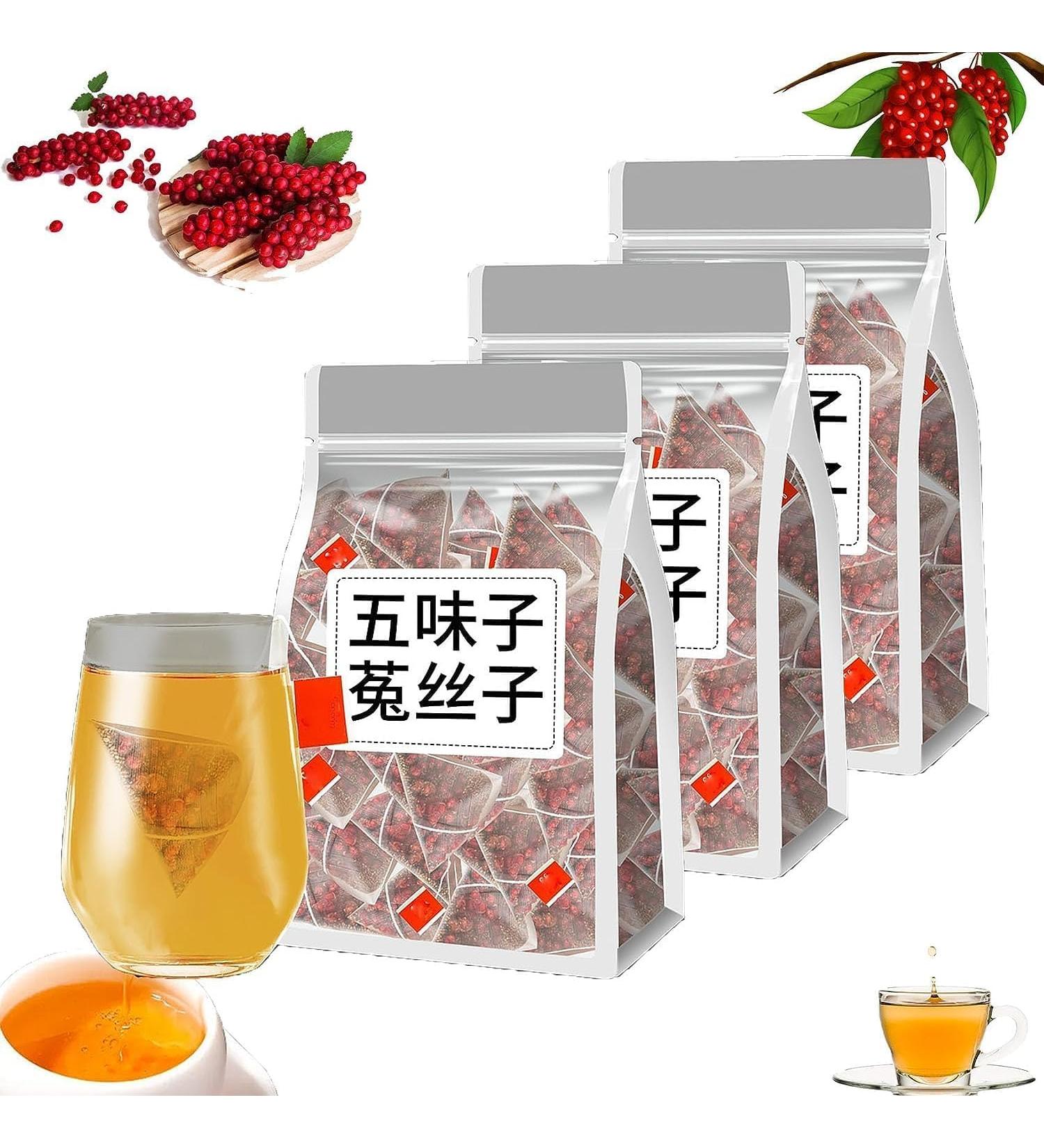  Men's Essentials Five Flavors Goji Berry Tea Five-Flavor Goji Berries Tea Five Flavors Wolfberry Tea Health Liver Care Tea Chinese Herbal Medicine for Men (3box) - Buy Online on SooperMarket.com