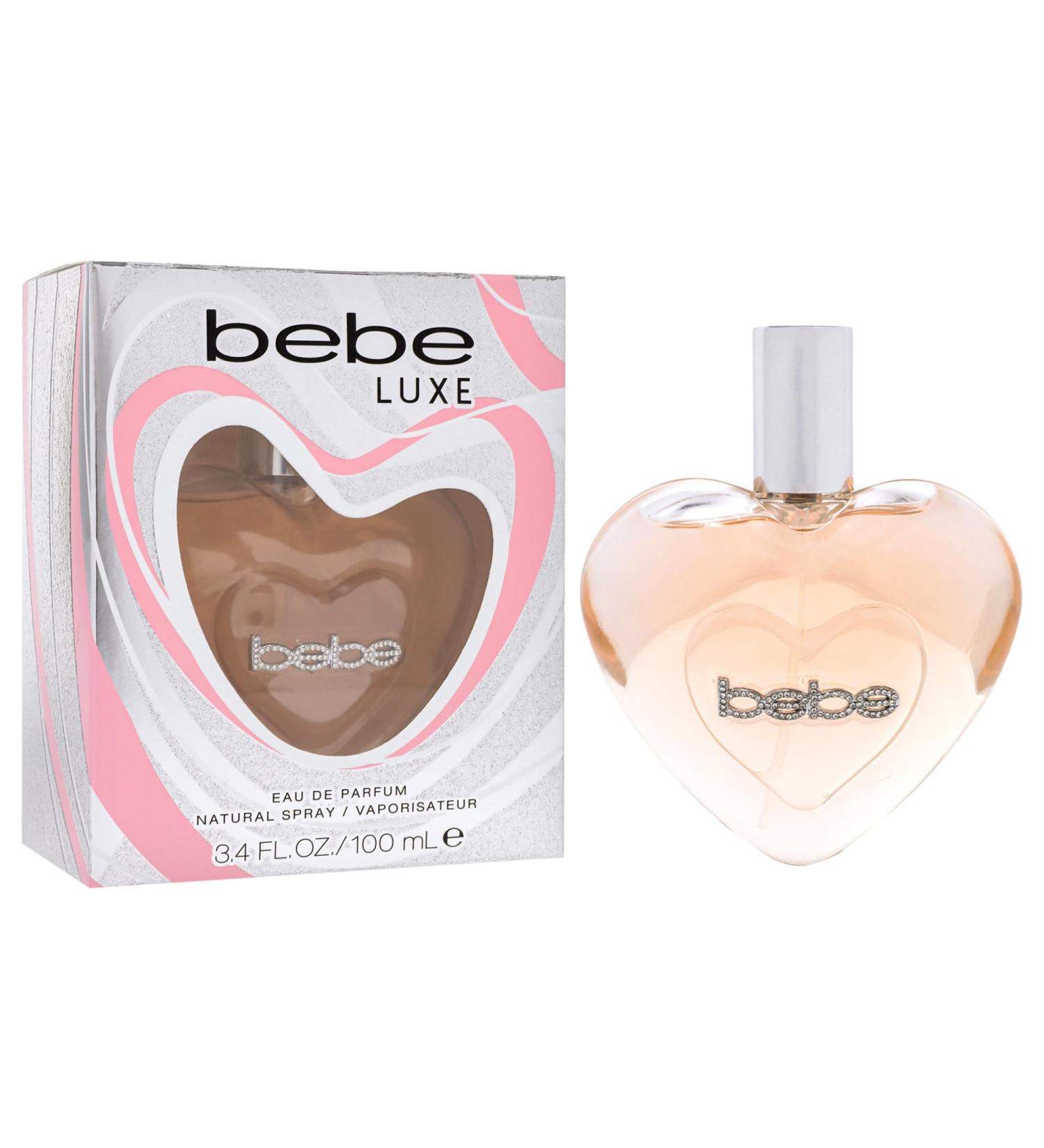 Bebe Luxe Eau de Parfum Spray for Woman - Long Lasting Floral Womens Fragrances - Notes of Mango Rose Jasmine Peony Vanilla Perfume for Women - 3.4 oz - Buy Online on SooperMarket.com