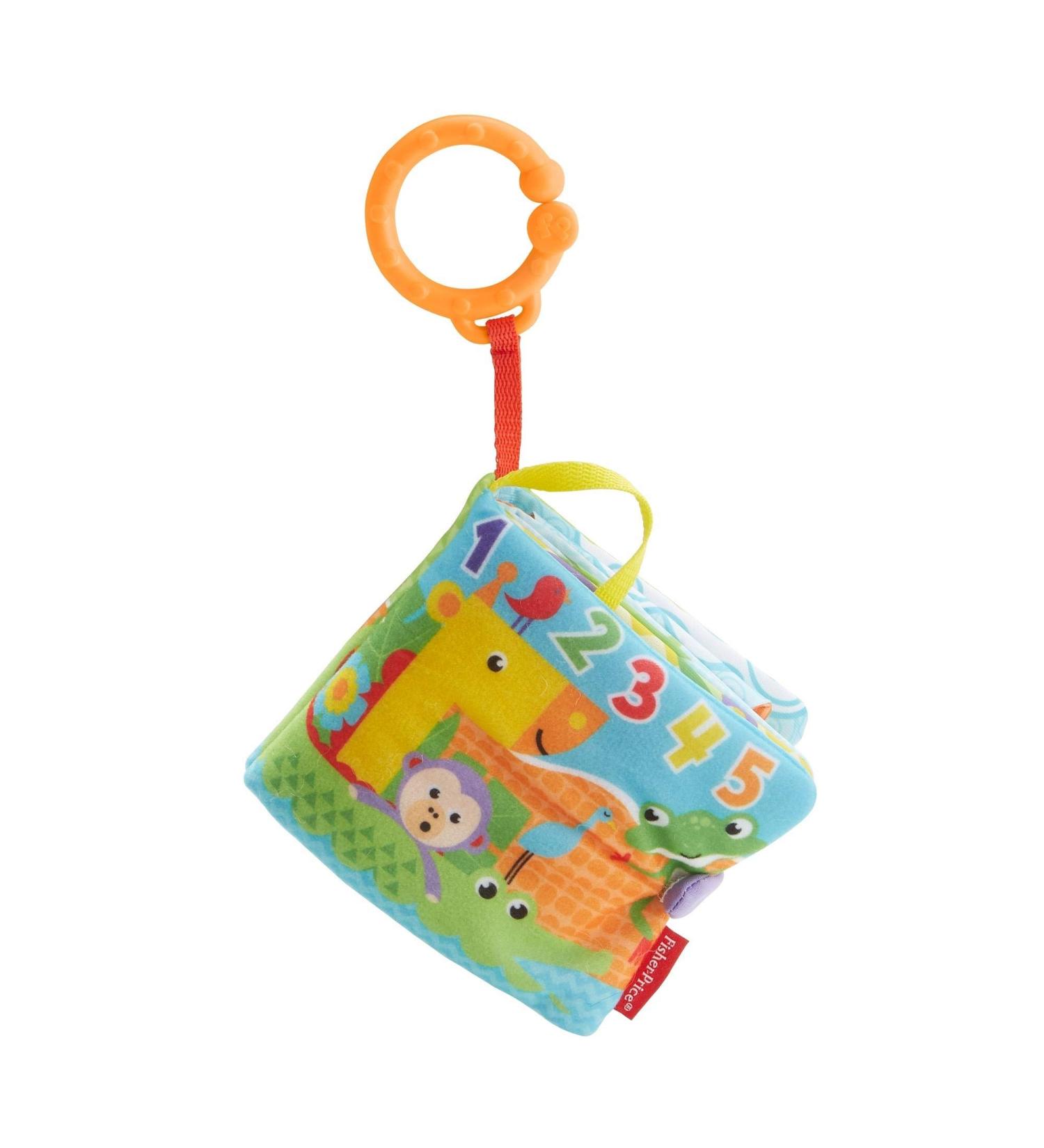 Fisher-Price FGJ40 Little Play Book - Soft Baby Book with Removable Toy | Multicolor Baby Toy from Birth | Perfect Gift for Infants - Buy Online on SooperMarket.com