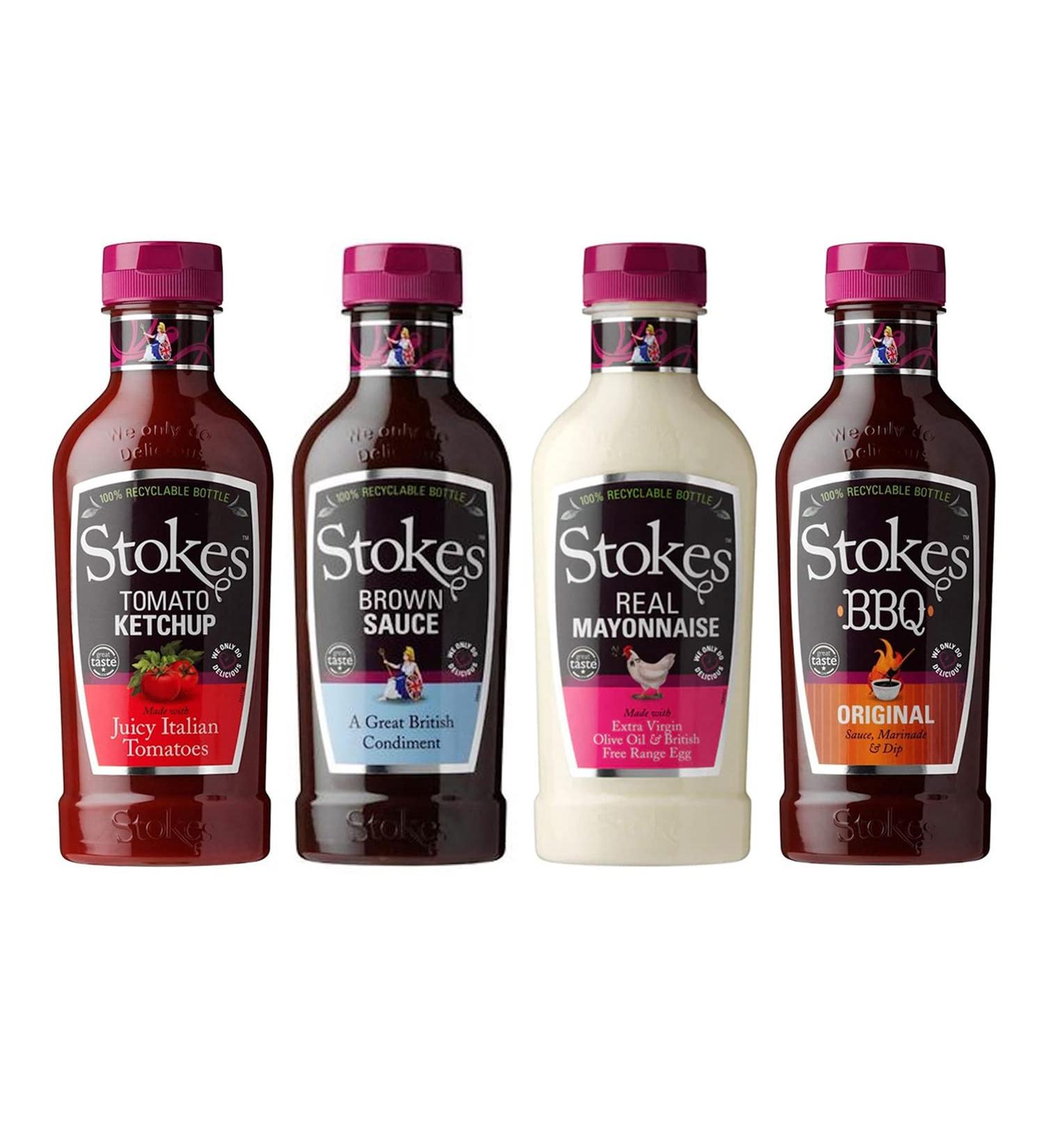 Stokes Squeezy Sauce Selection 4 Squeezy Bottles - Buy Online on SooperMarket.com