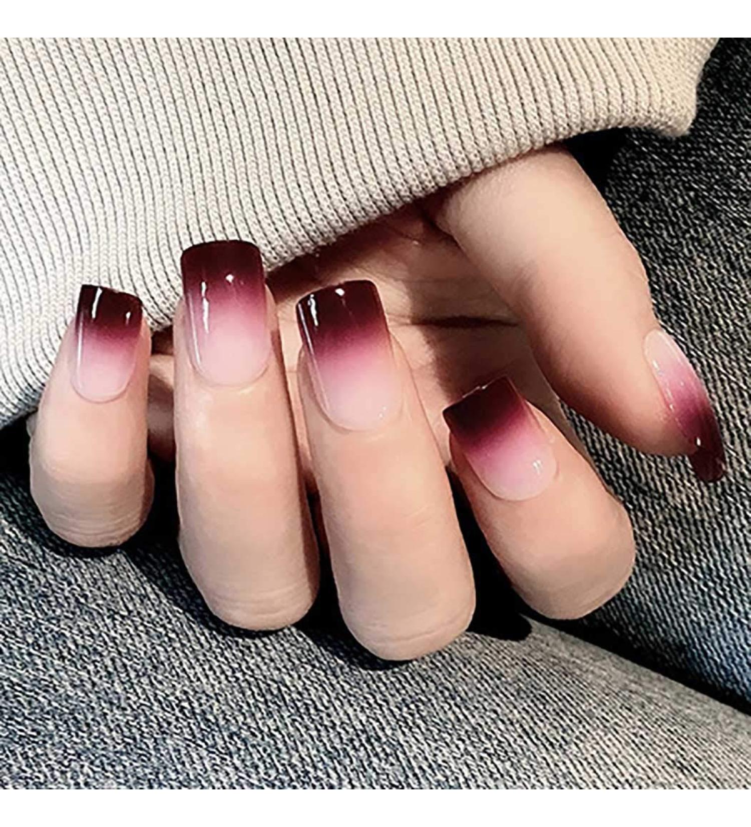 Brishow Salon Quality Artificial Nails - 24 Pcs Fake Nails for Women & Girls | International Shipping - Buy Online on SooperMarket.com