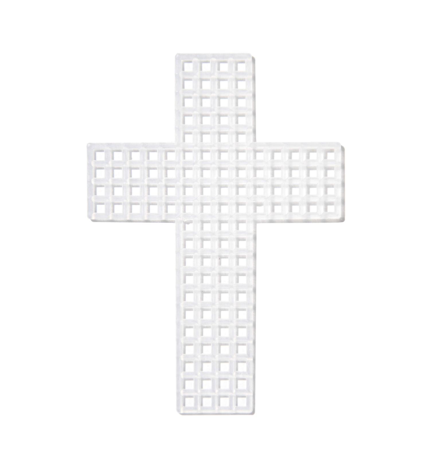Cousin DIY #7 Size Plastic Stitching Canvas, Round 3", 10/Pkg