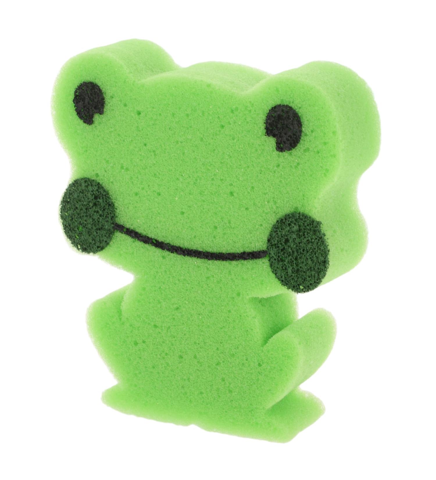 Buy Mikinona Children's Animal-Shaped Bath Sponge | Soft Green Shower Sponges for Kids | Perfect for Bathing & Fun - Buy Online on SooperMarket.com