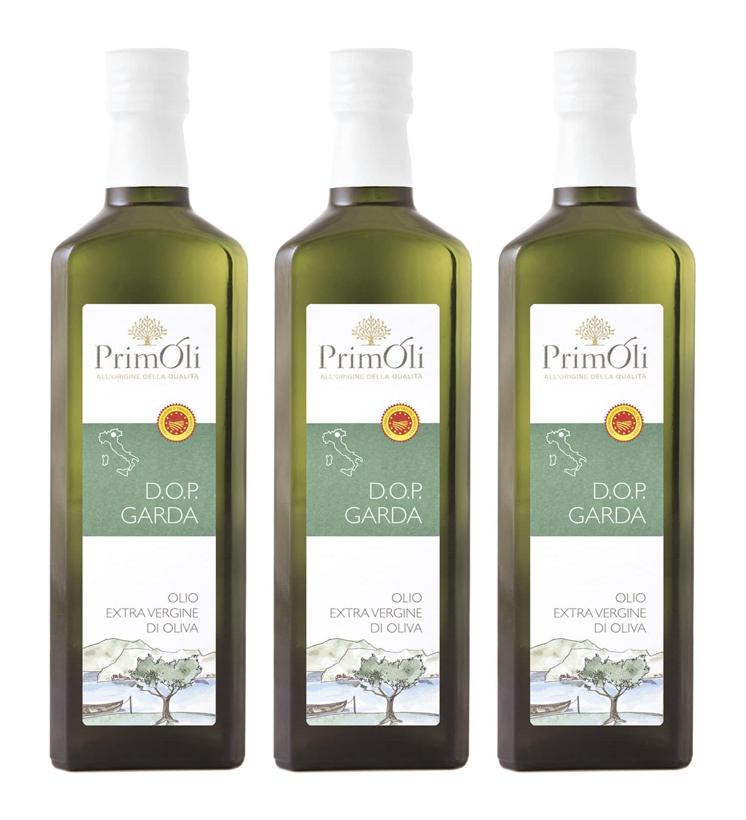 Primoli Cold-Pressed Olive Oil D.O.P. Garda | Medium Fruity | Ideal for Shellfish & Freshwater Fish | 3x500ml Pack - Premium Italian Olive Oil - Buy Online on SooperMarket.com