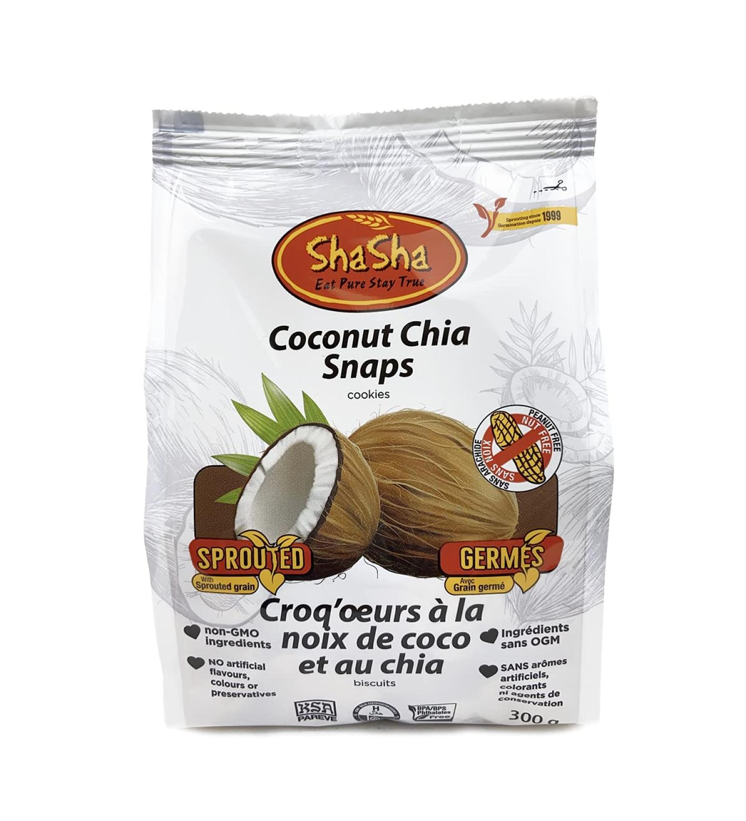 ShaSha Co. Coconut Chia Snap Cookie Bags - Buy Online on SooperMarket.com
