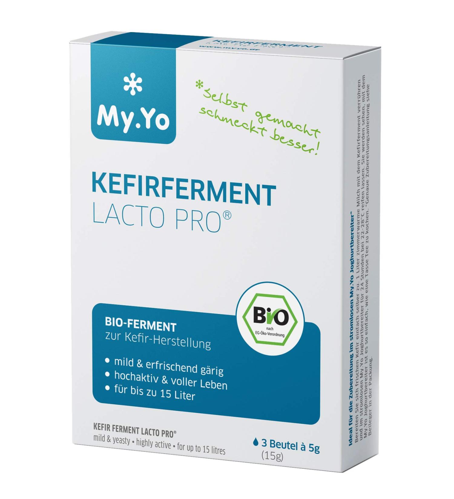 My.Yo Organic Kefir Ferment + Lactobacilli 3x5g